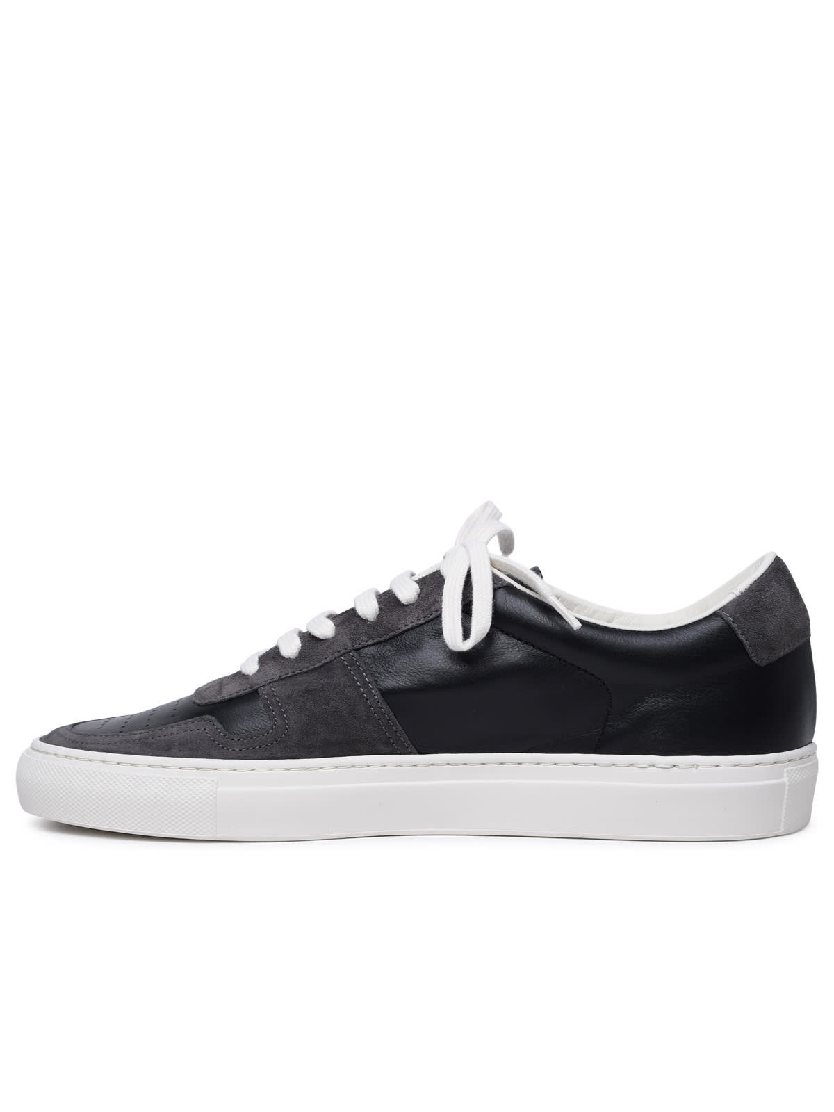 Shop Common Projects Bball Duo Black Leather Sneakers