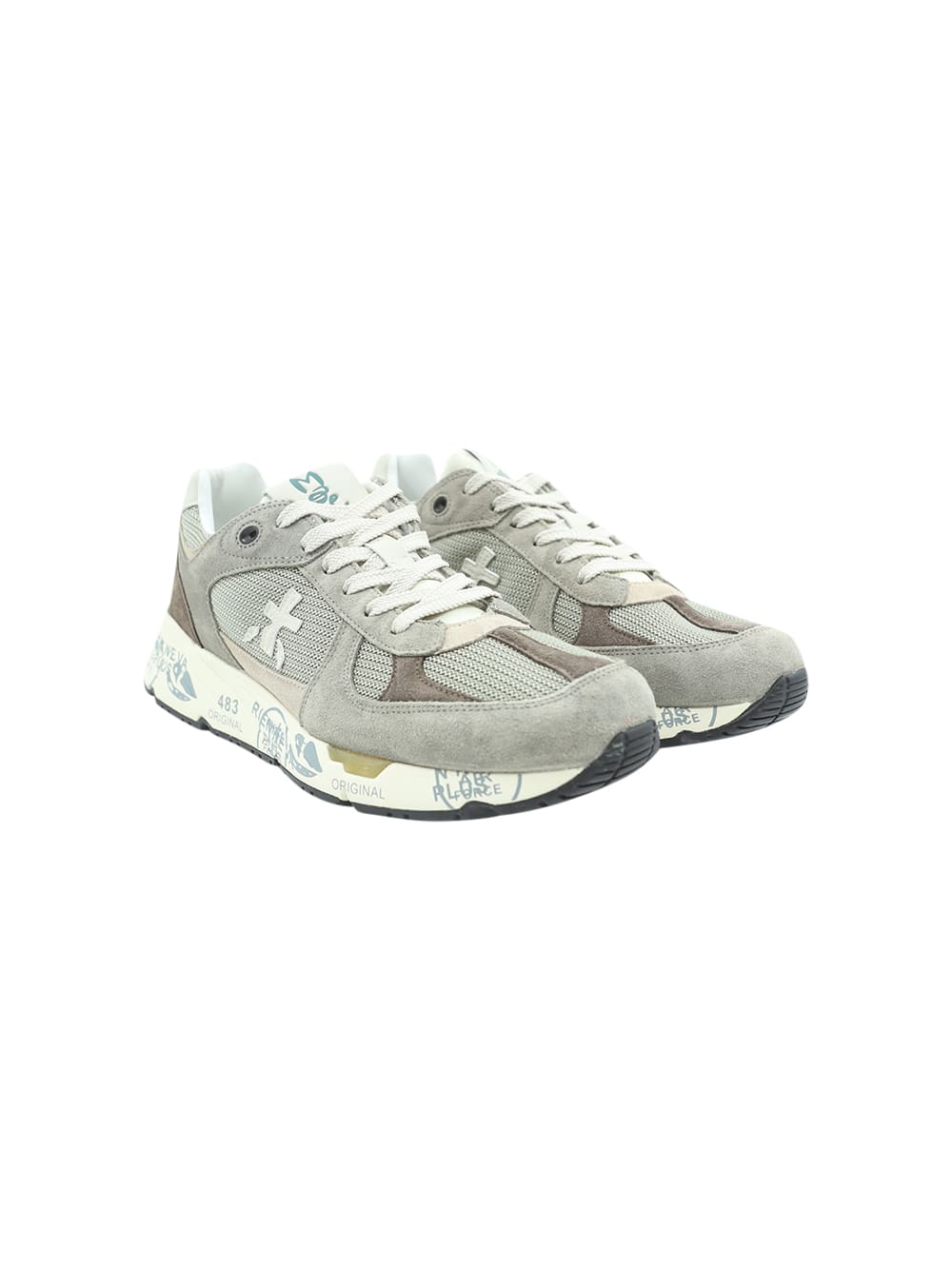 Shop Premiata Sneakers Mase 6627  In Beige