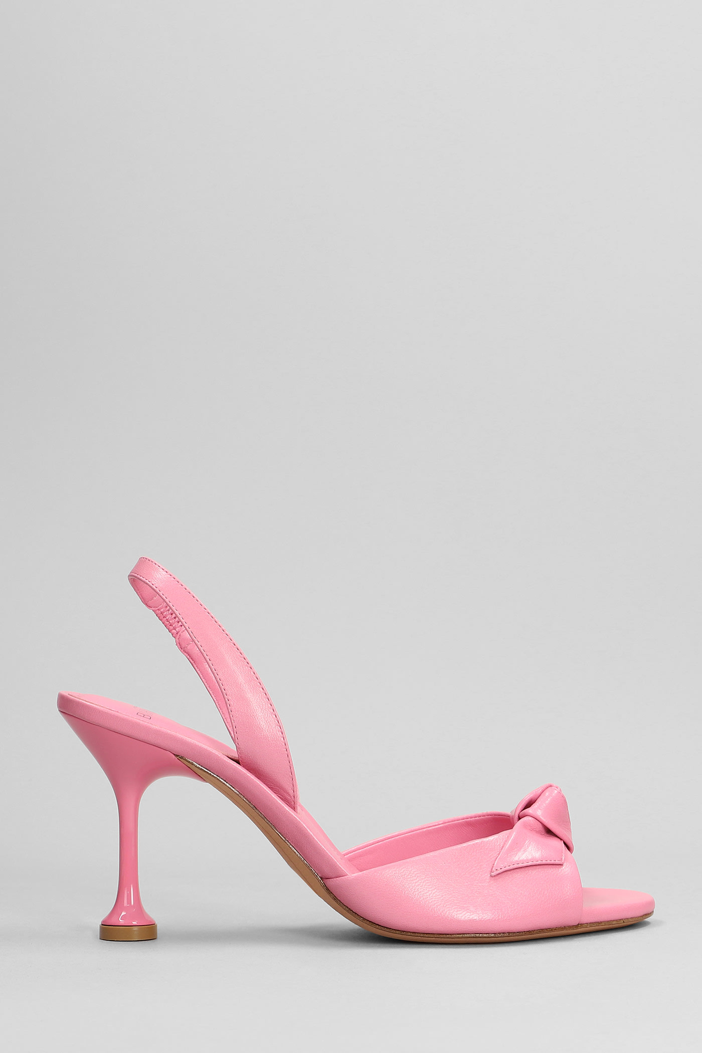Alexandre Birman Clarita Easy Sandals In Rose-pink Leather
