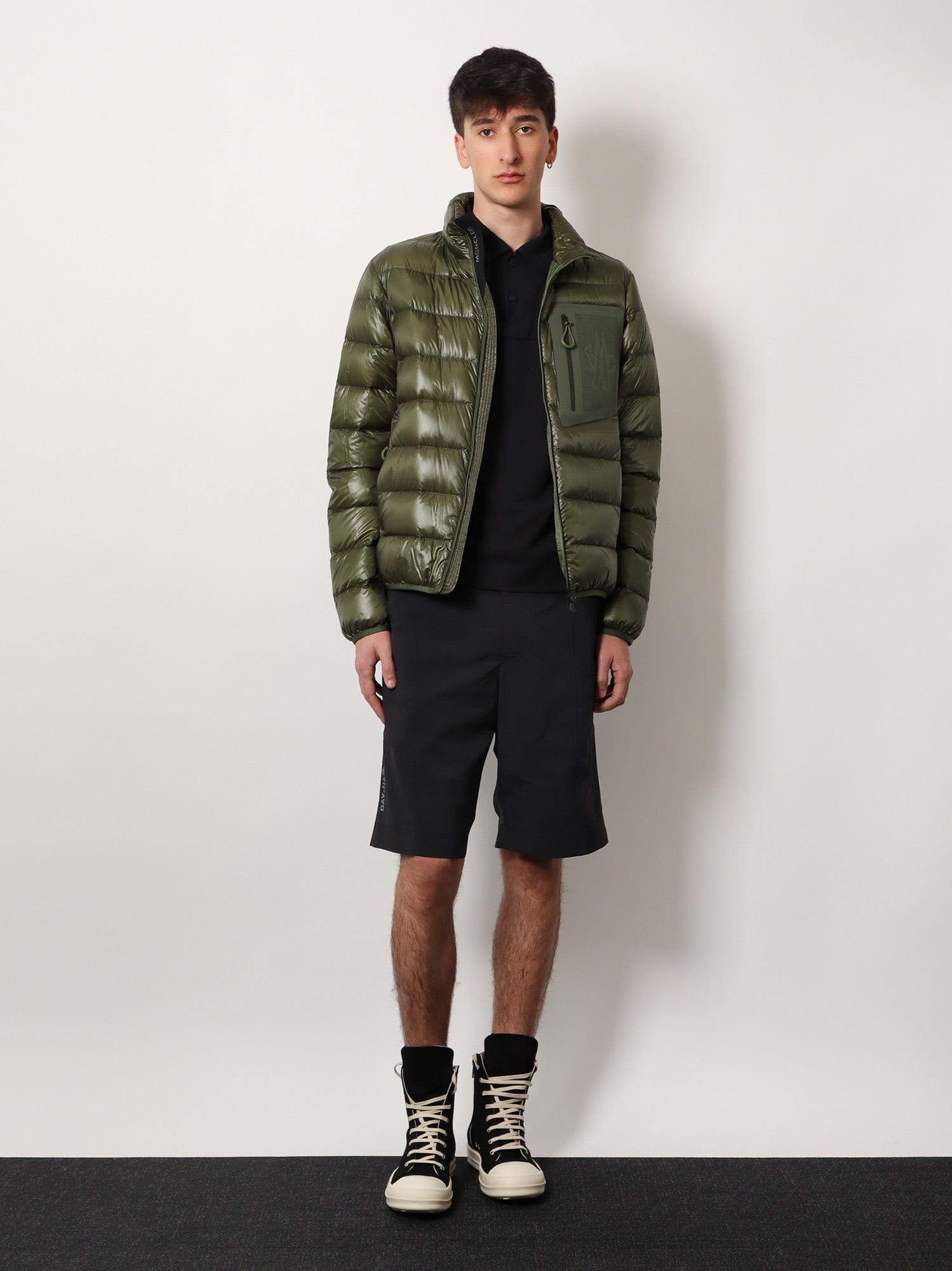 Moncler Grenoble Men Day-namic Nylon Bermuda Shorts With Adjustable Drawstring In Black