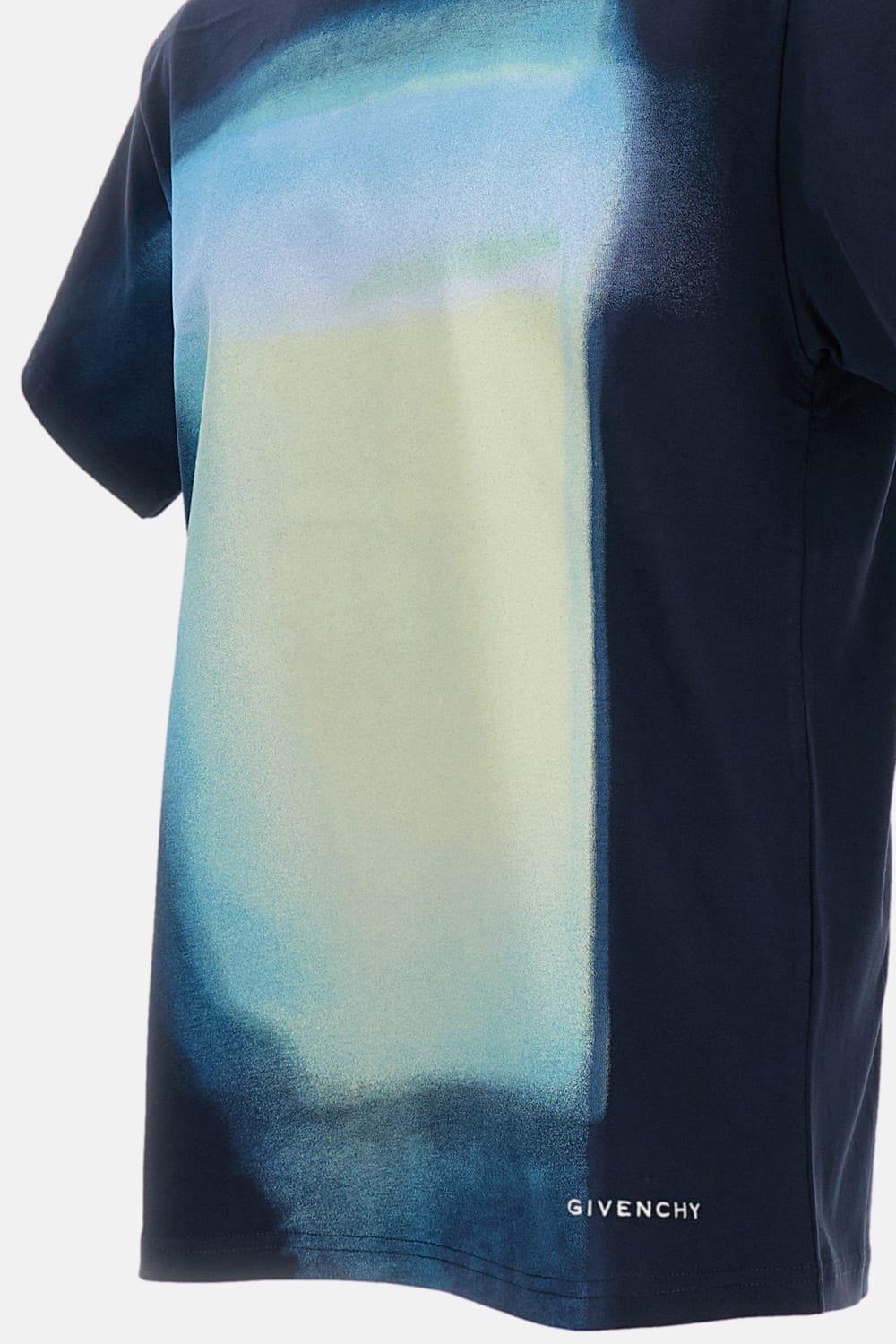 Givenchy Cotton T-shirt With Print In Blue