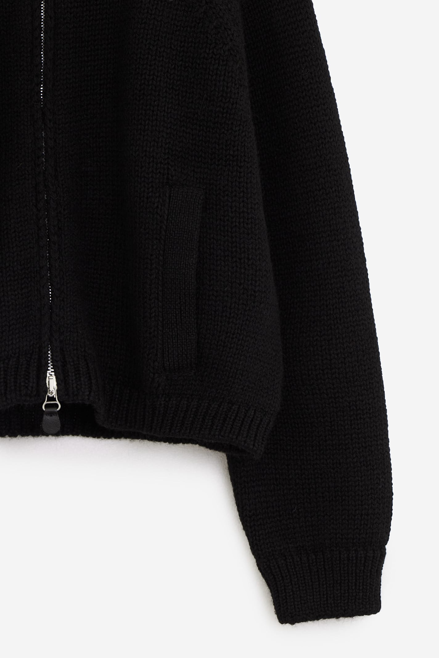 Shop Our Legacy Ultra Zip Funnel Knitwear In Black