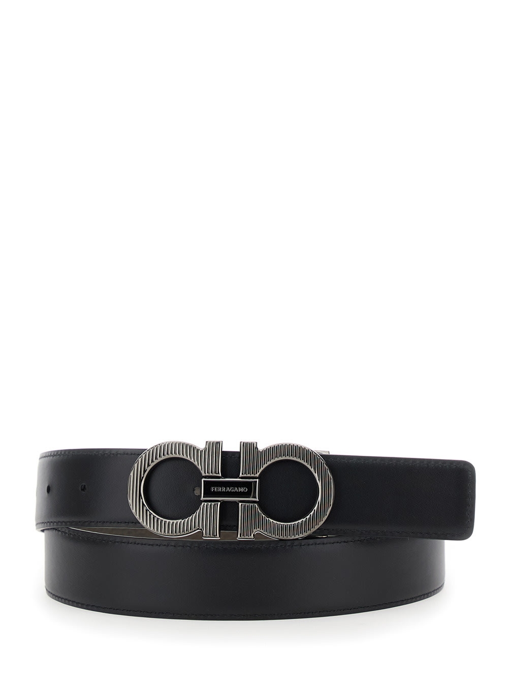Ferragamo Men Double Adjus In Gray