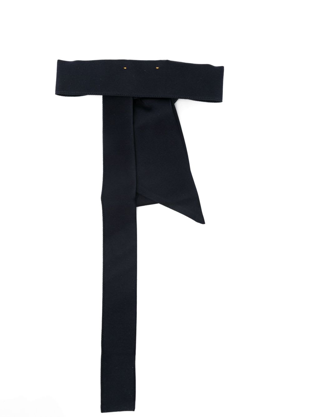 Forte Forte Satin Silk Bow Tie In Blue