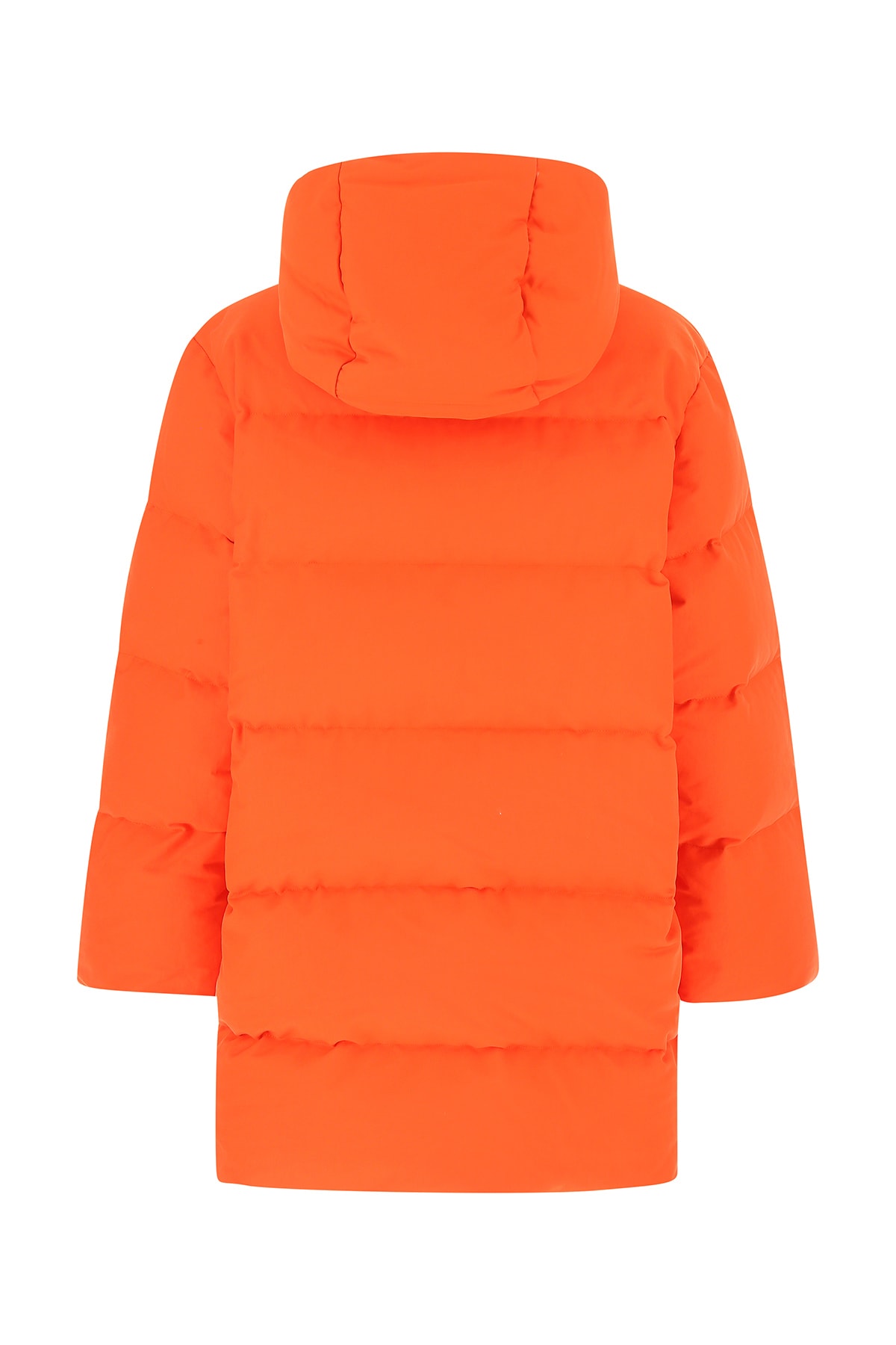 Shop Loewe Orange Cotton Down Jacket In Hazardorange
