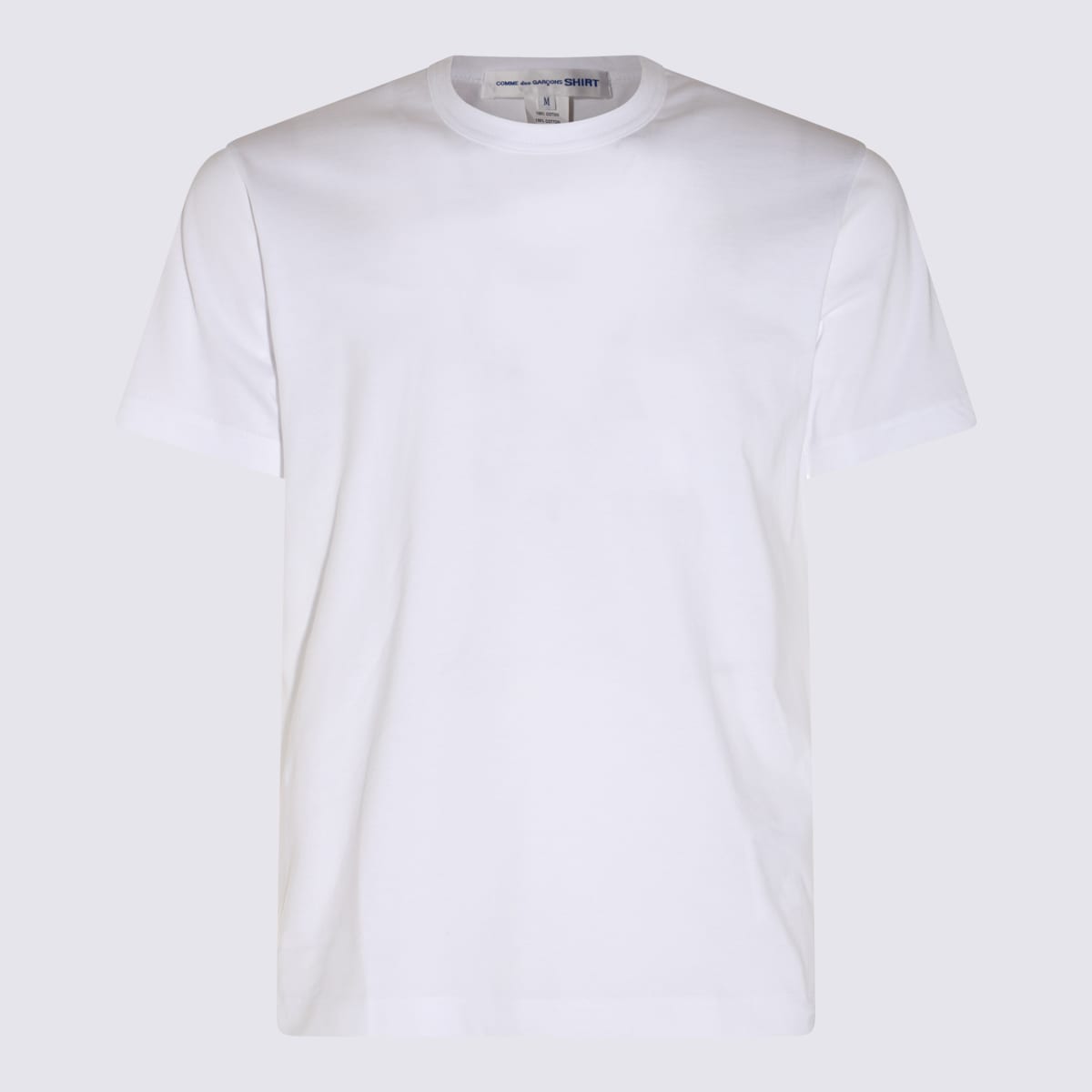 Shop Comme Des Garçons White Cotton T-shirt In .