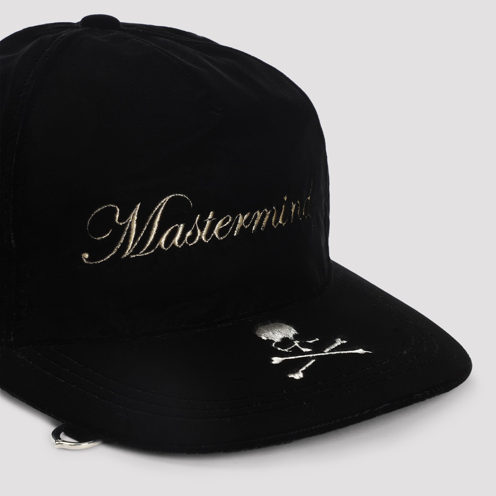 Mastermind Japan Soft Fabric Cap Curved Brim In Black