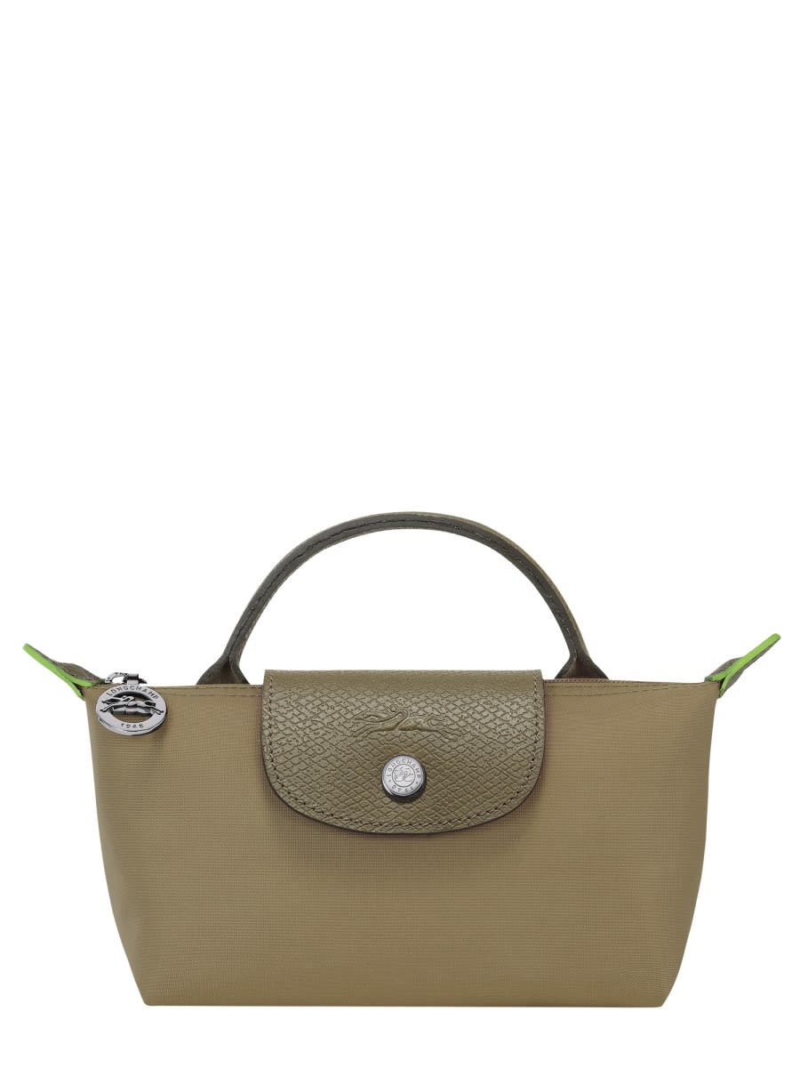 Longchamp Le Piliage Original Clutch Bag In Green