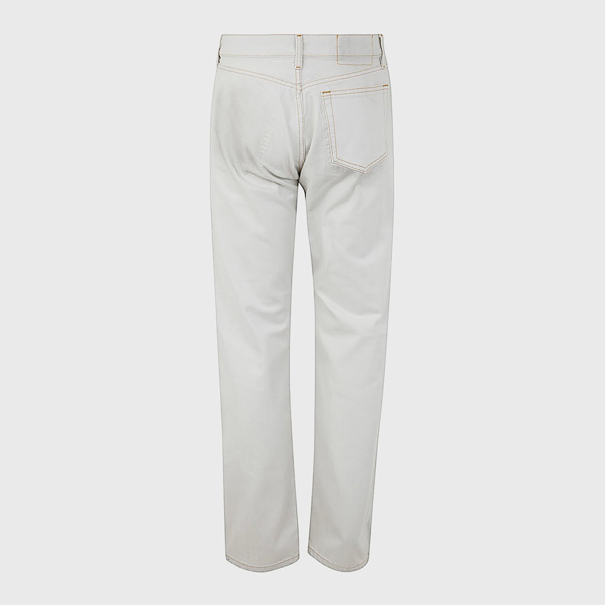 Shop Maison Margiela White Cotton Jeans