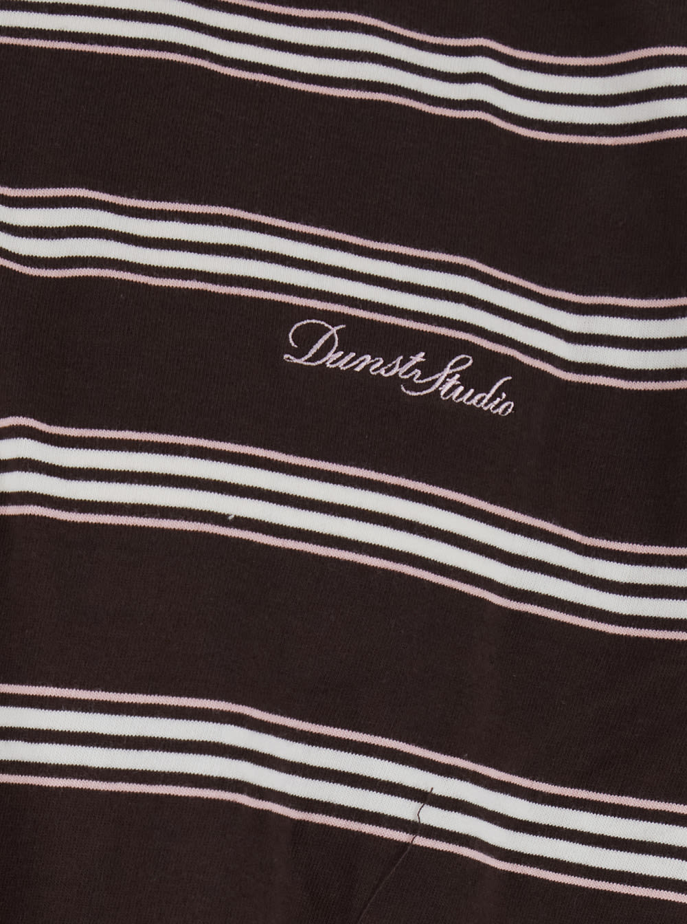 Dunst Brown Sweater With All-over Striped Motif And Front Logo In Cotton Woman In Brown