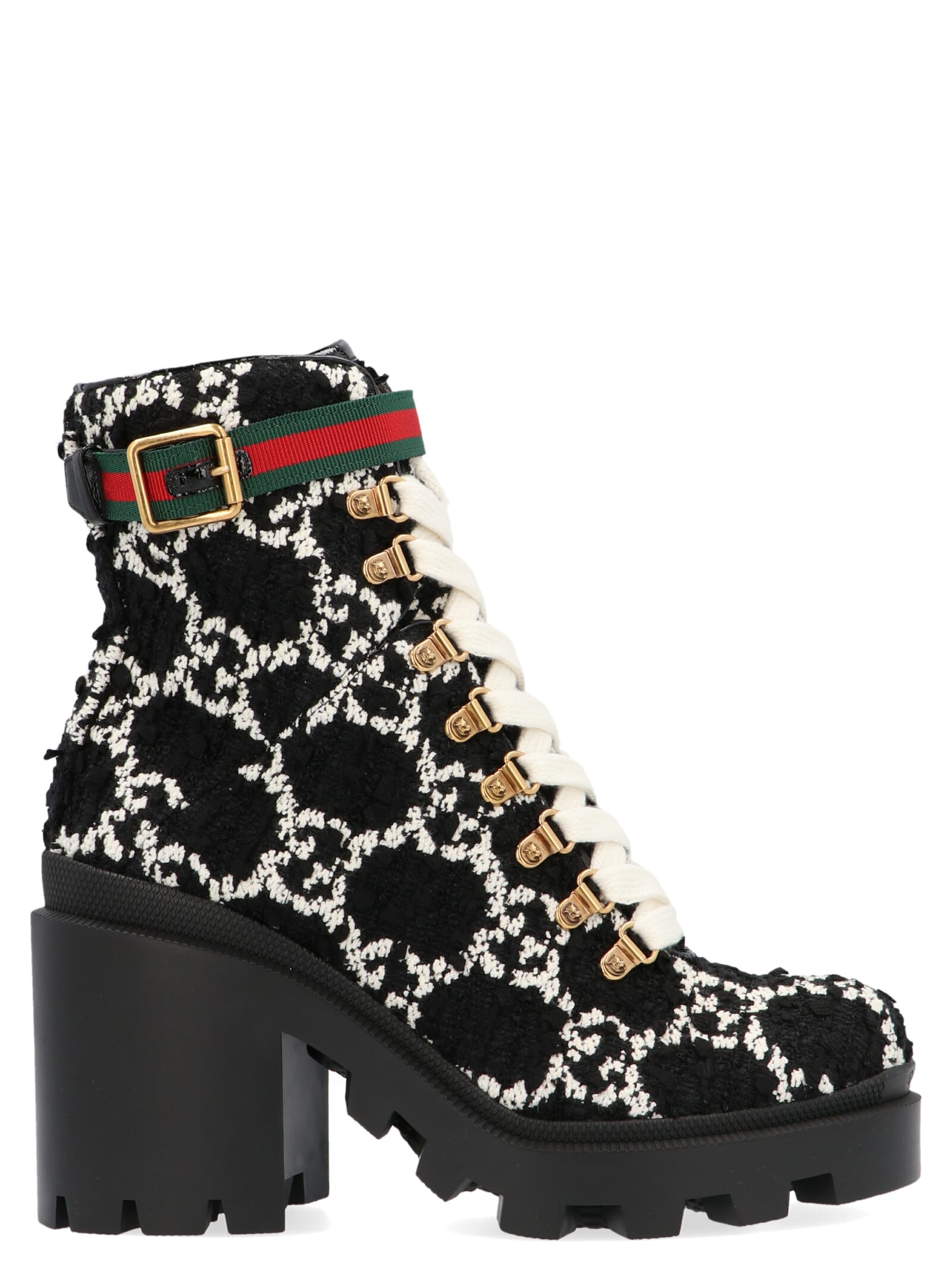 Gucci Gucci 'trip' Shoes - Black&White - 11016069 | italist