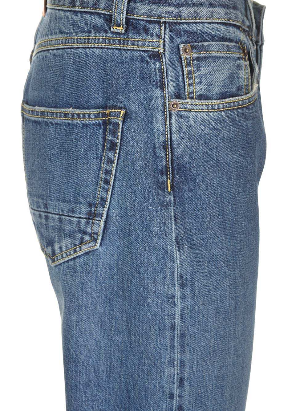 Shop Alexander Mcqueen Cuffed Hems Jeans In Denim