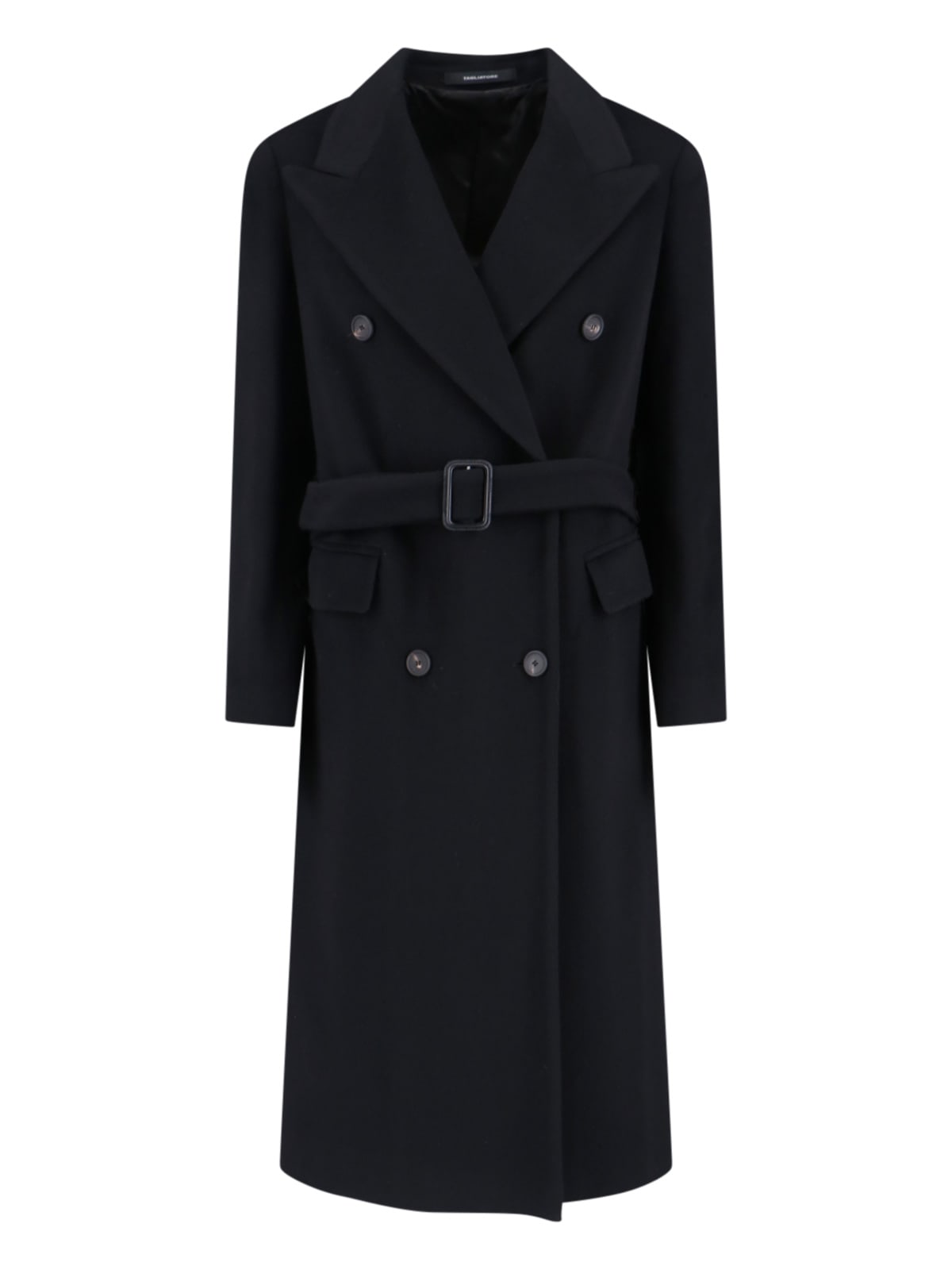 Tagliatore Casual Jacket With Button Detailing And Flap Pockets In Black