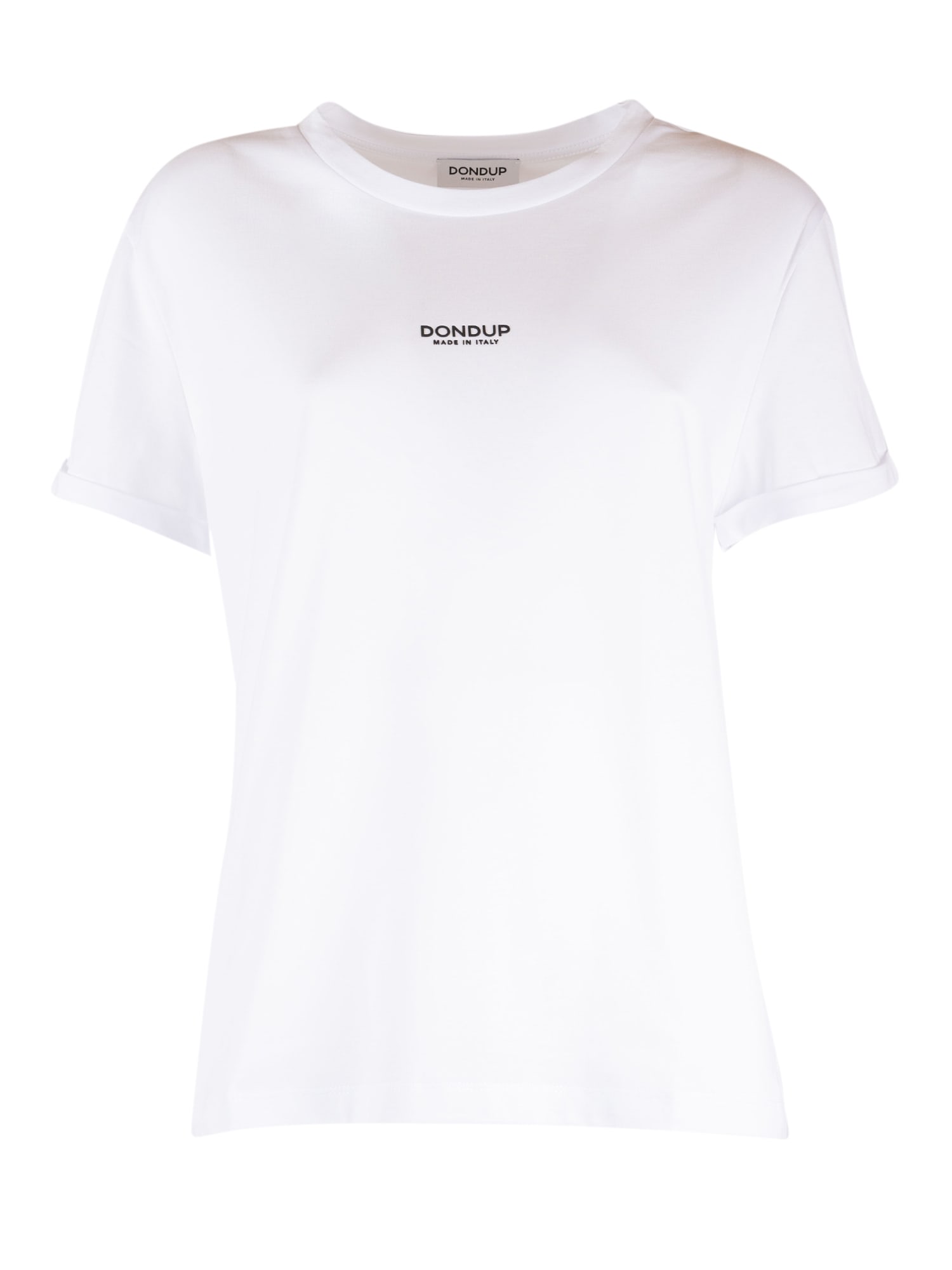 Dondup Crewneck Short Sleeves T-shirt In White