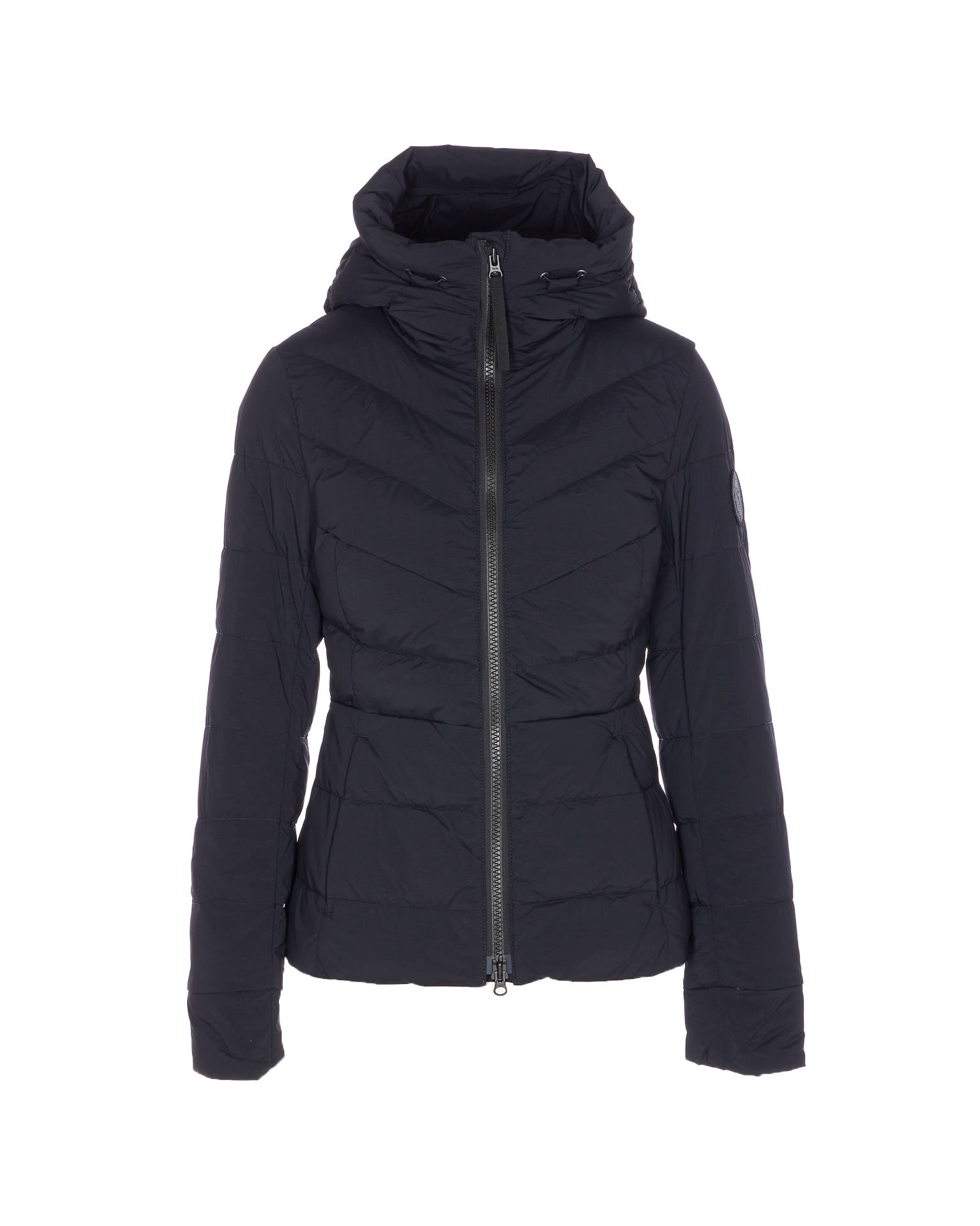 Canada Goose Black Clair Jacket Frontal Zip Closure In Blue