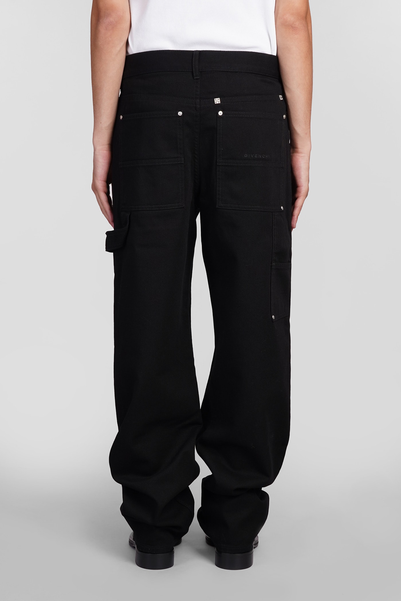 Shop Givenchy Jeans In Black Cotton