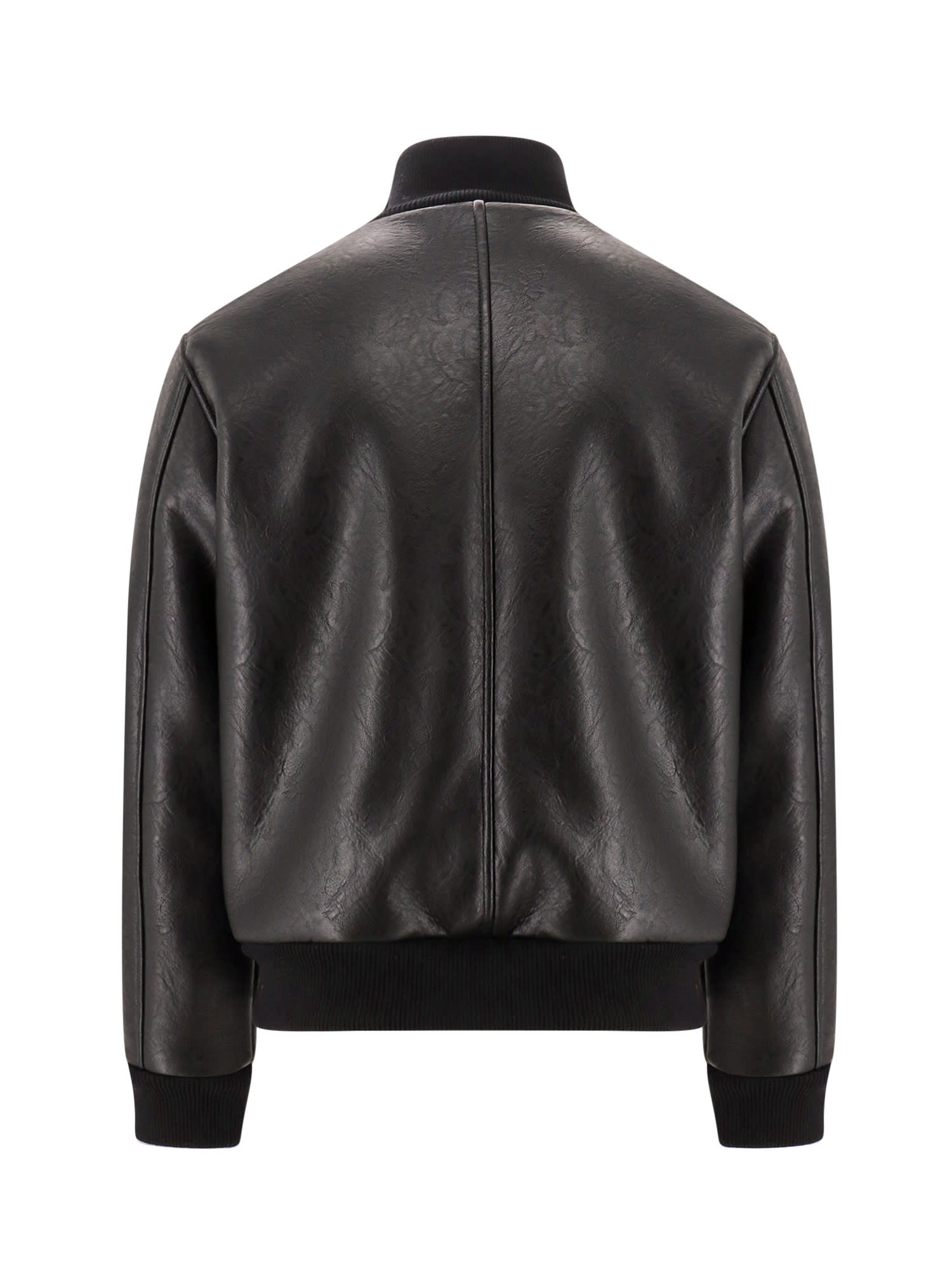 Shop Dsquared2 Foux Shearling Bomber Jacket In Black