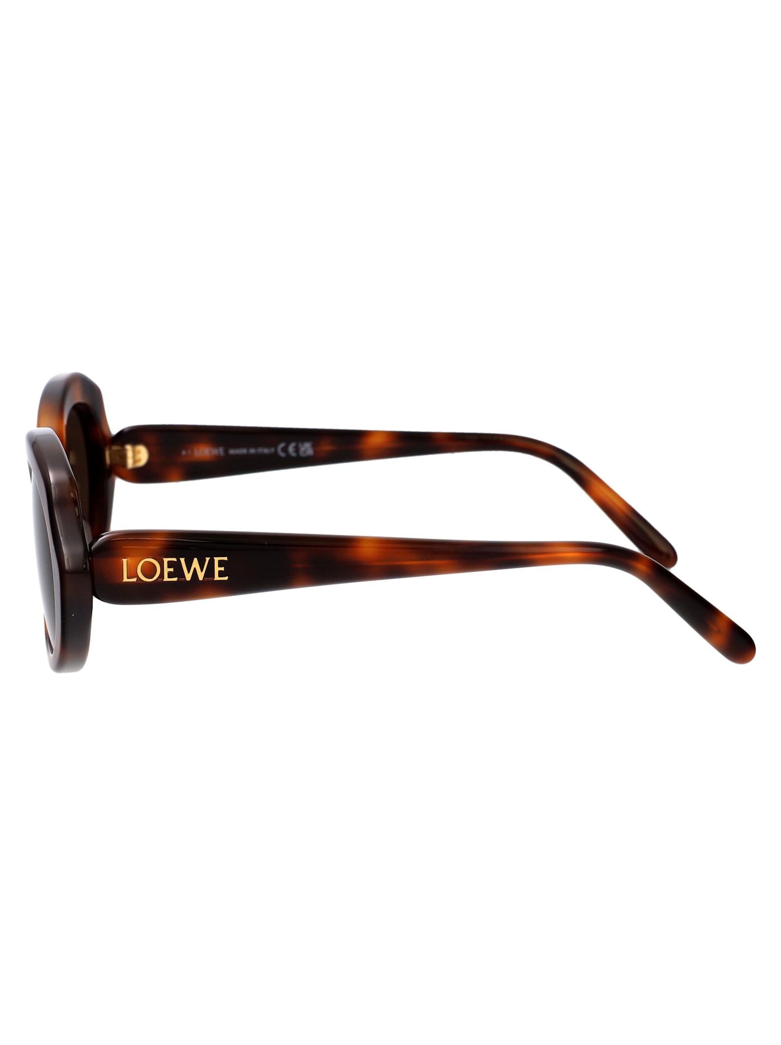 Shop Loewe Slim Sunglasses In Havana