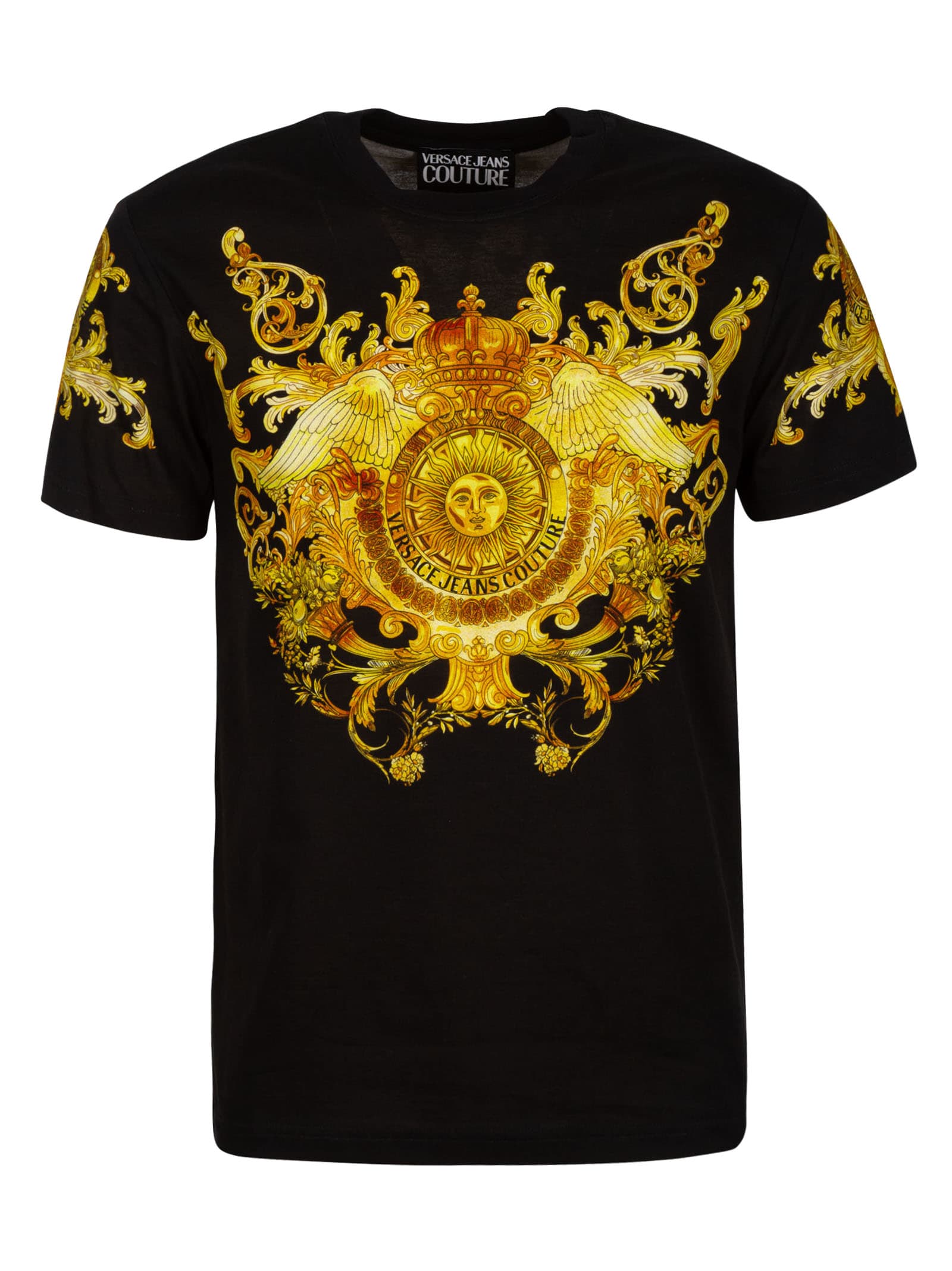 Versace Jeans Couture Gold Panel Baroque T-shirt