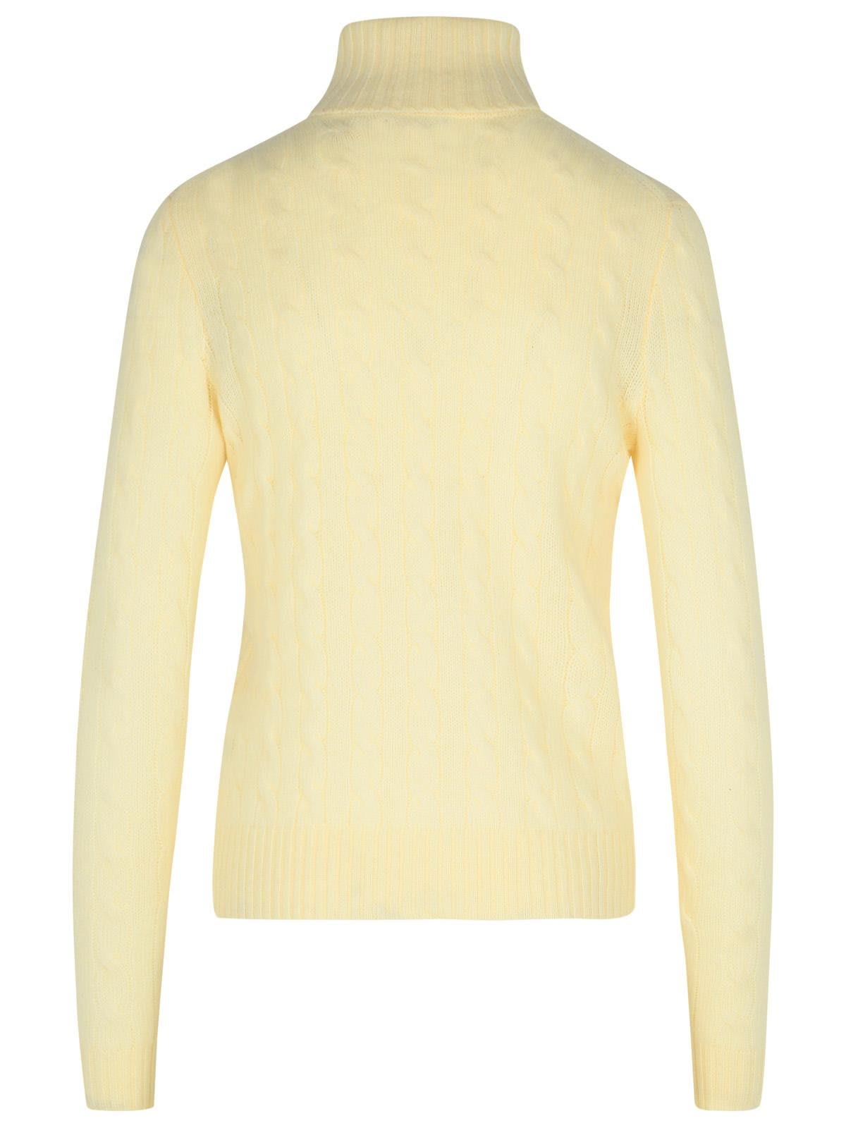 Shop Ralph Lauren Roll Neck Knitted In White