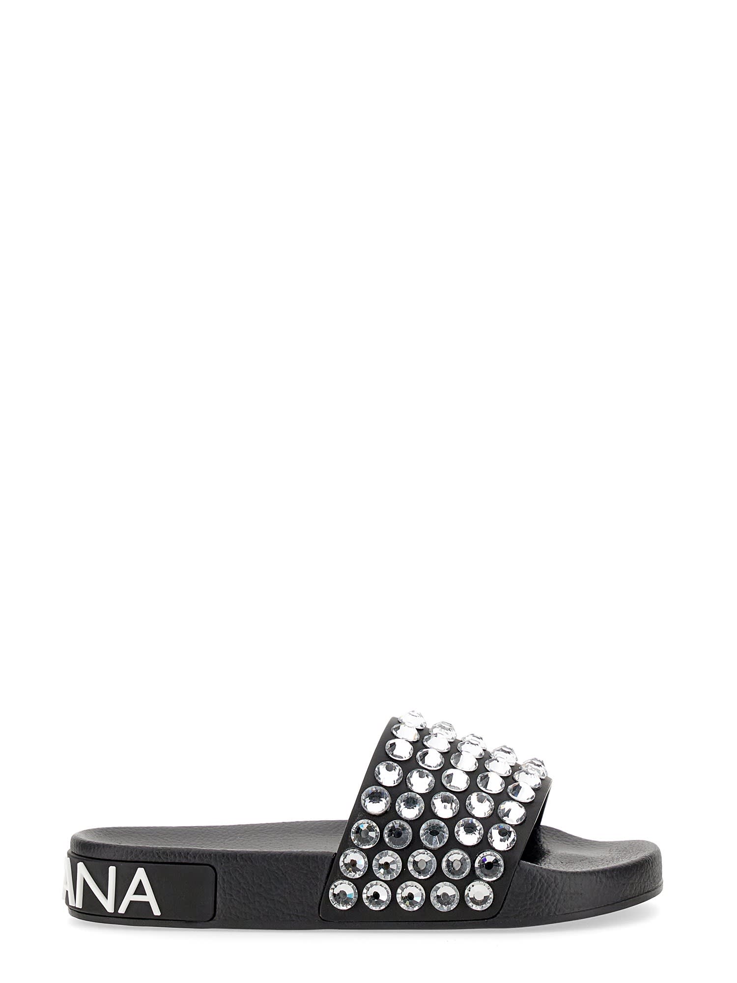 Dolce & Gabbana Rubber Slide Sandals
