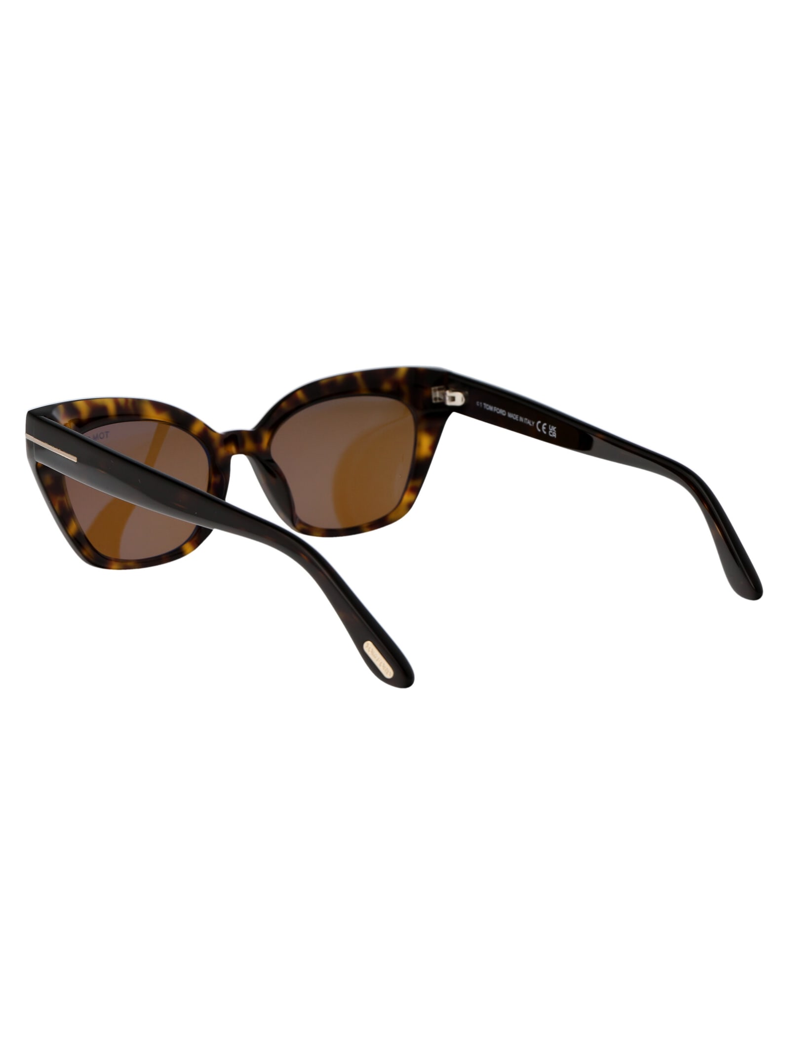 Shop Tom Ford Juliette Sunglasses In 52e Avana Scura / Marrone