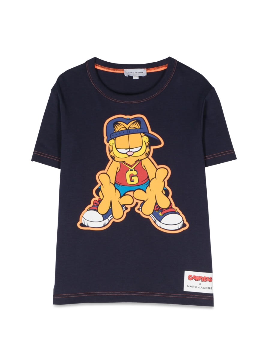 Shop Little Marc Jacobs Garfield ml T-shirt In Multicolour