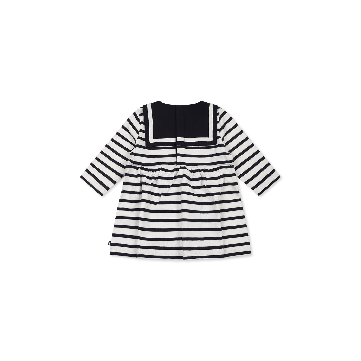 Petit Bateau White Dress For Baby Girl In White