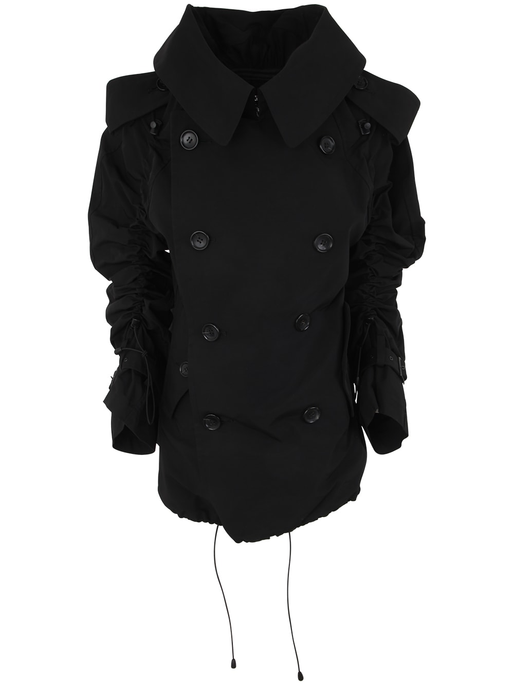 Shop Junya Watanabe Ladies` Coat In Black