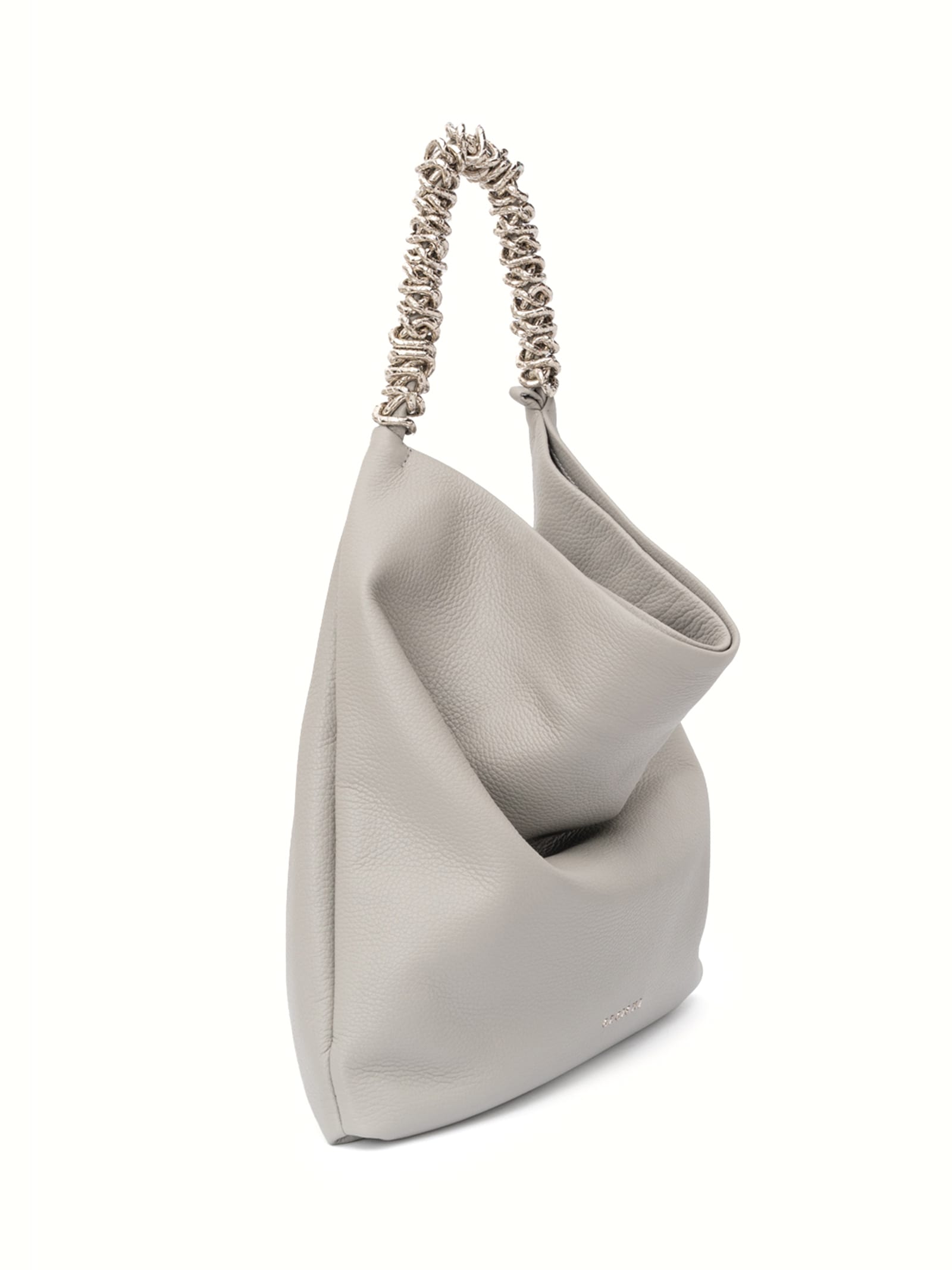 ORCIANI TODO SENSE HAMMERED LEATHER SHOULDER BAG 