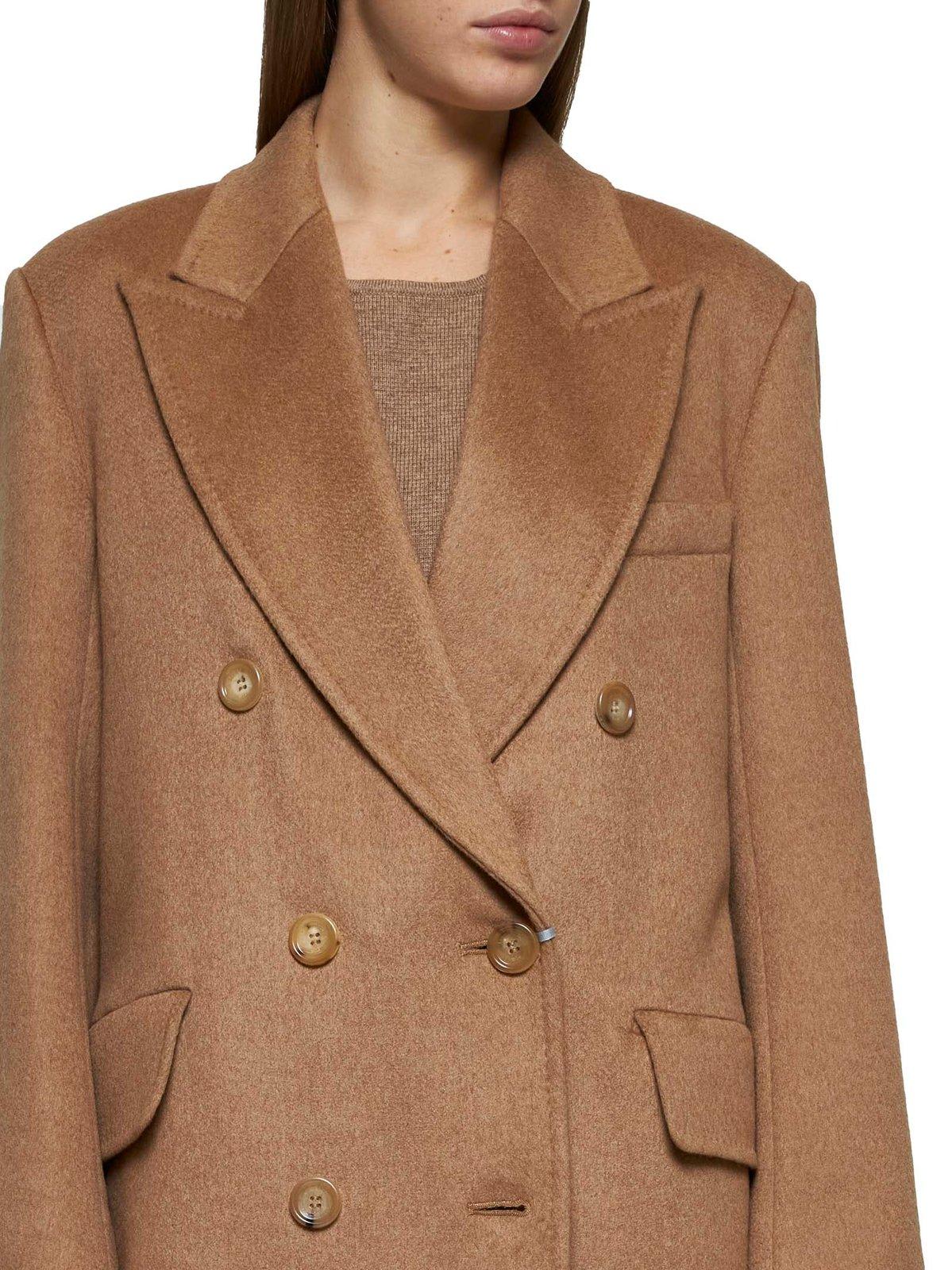 MAX MARA DOUBLE-BREASTED COLLARED COAT 