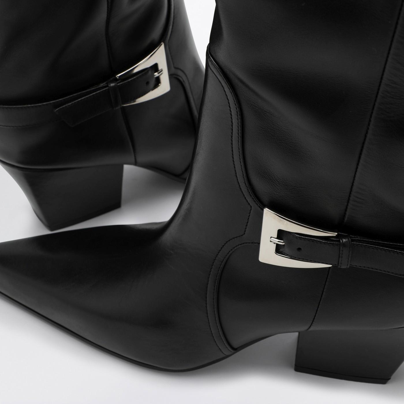 Shop Paris Texas Jane Black Leather High Boot