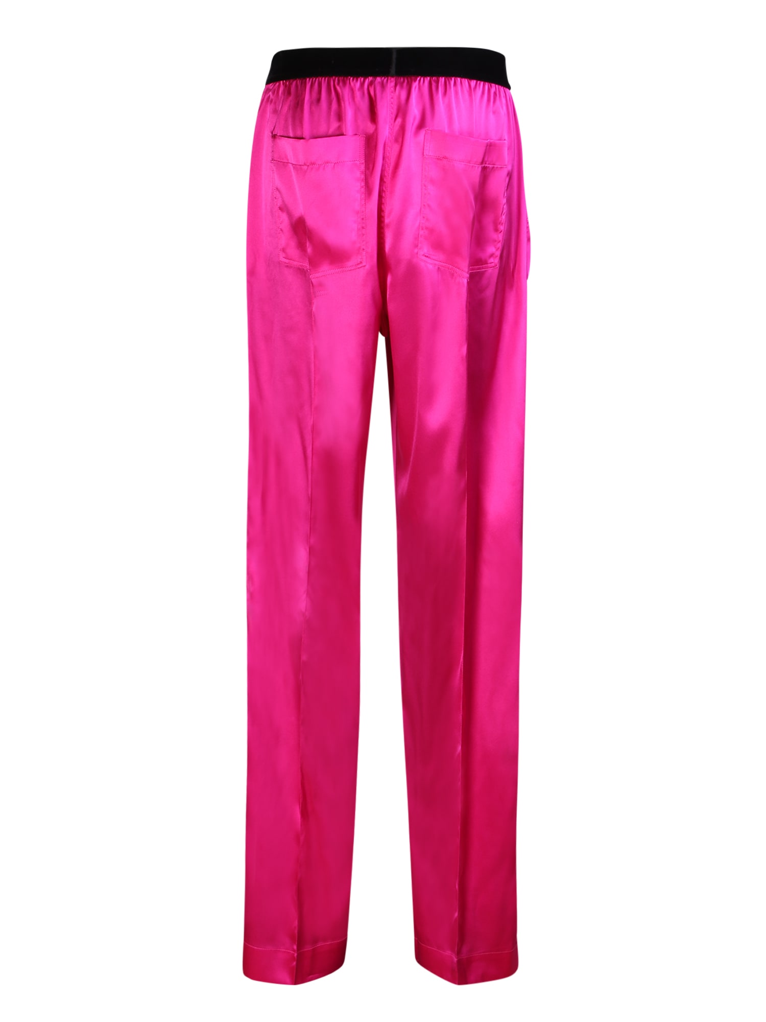Shop Tom Ford Pj Silk Trousers In Pink