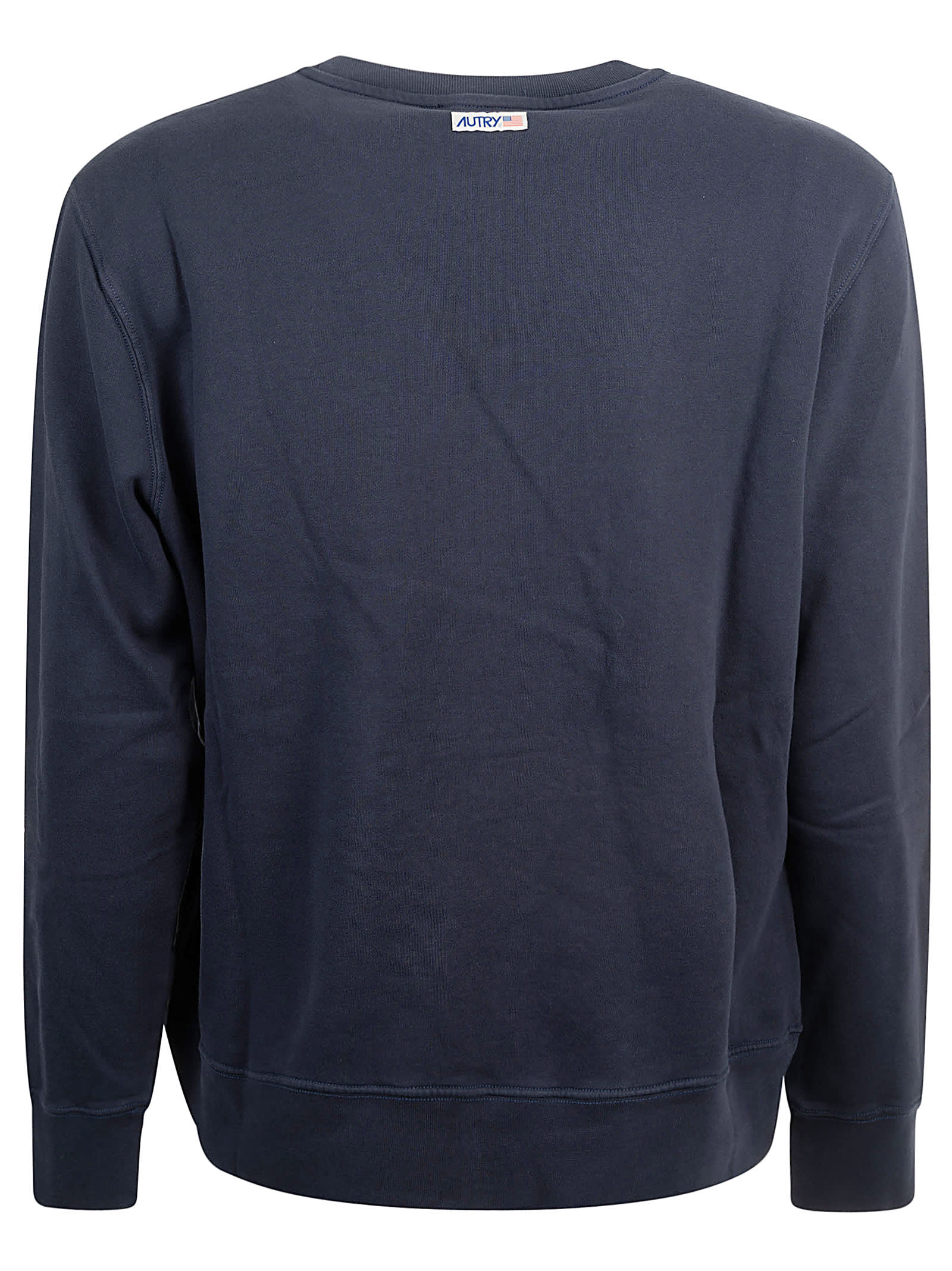 Shop Autry Logo Detail Sweatshirt In Jersey Blue