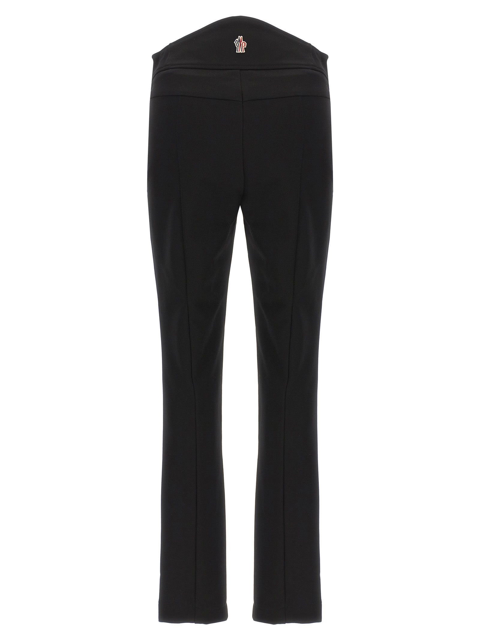 Shop Moncler Stretch Pants In Black