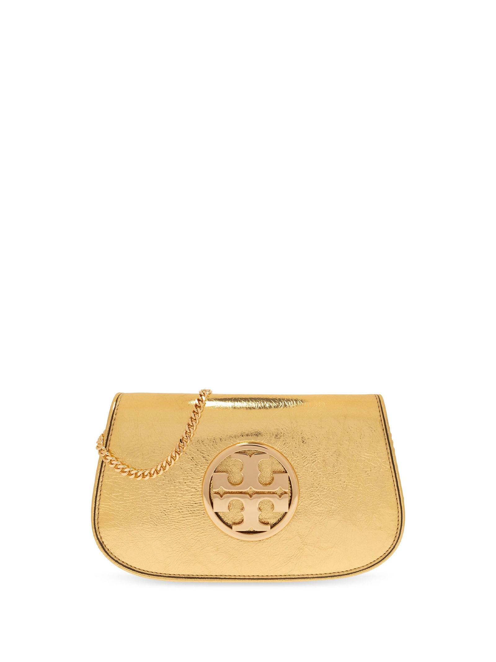 Shop Tory Burch Shoulder Bag In Gold