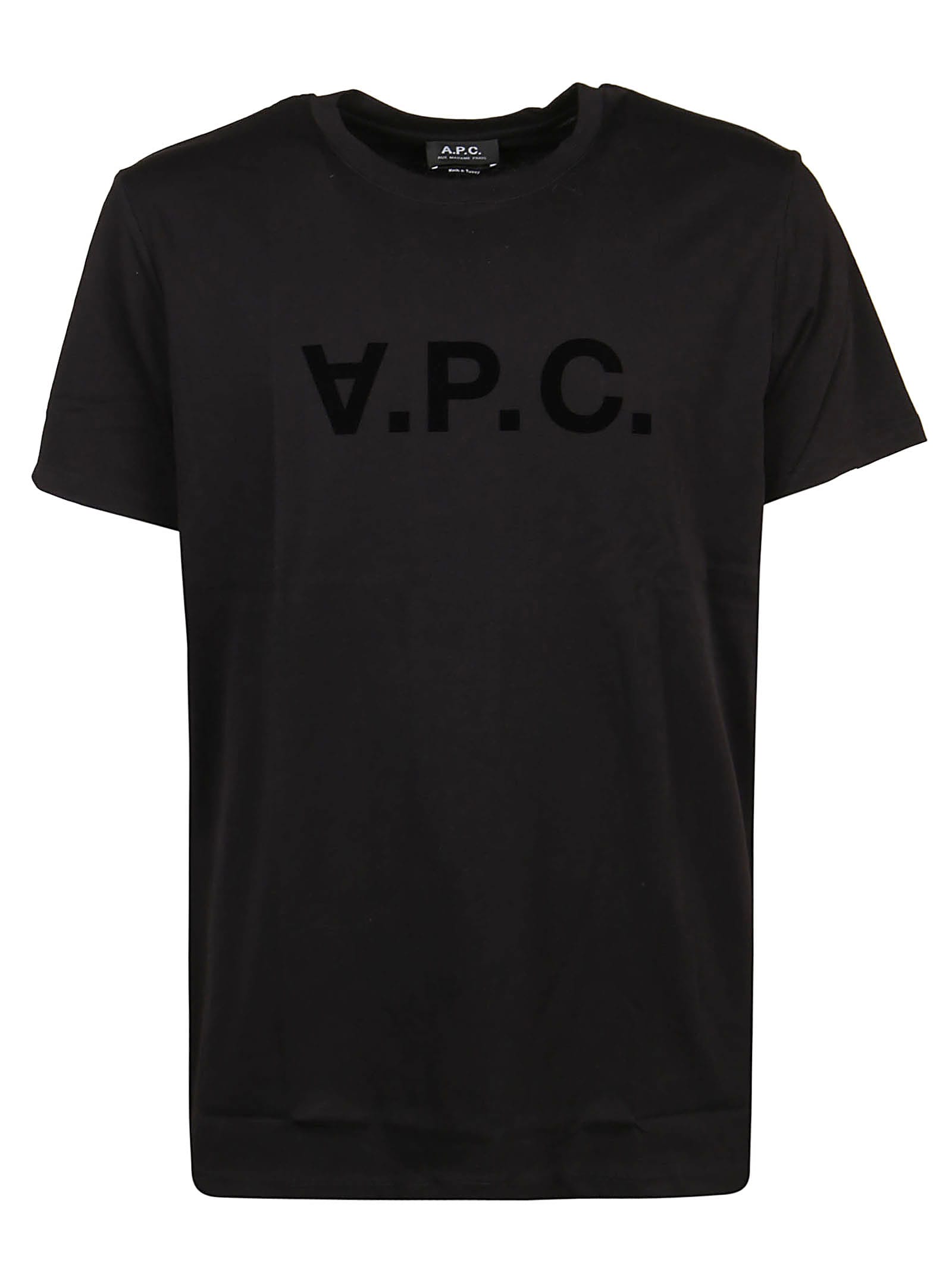 Shop Apc Vpc Color H T-shirt In Lzz Noir