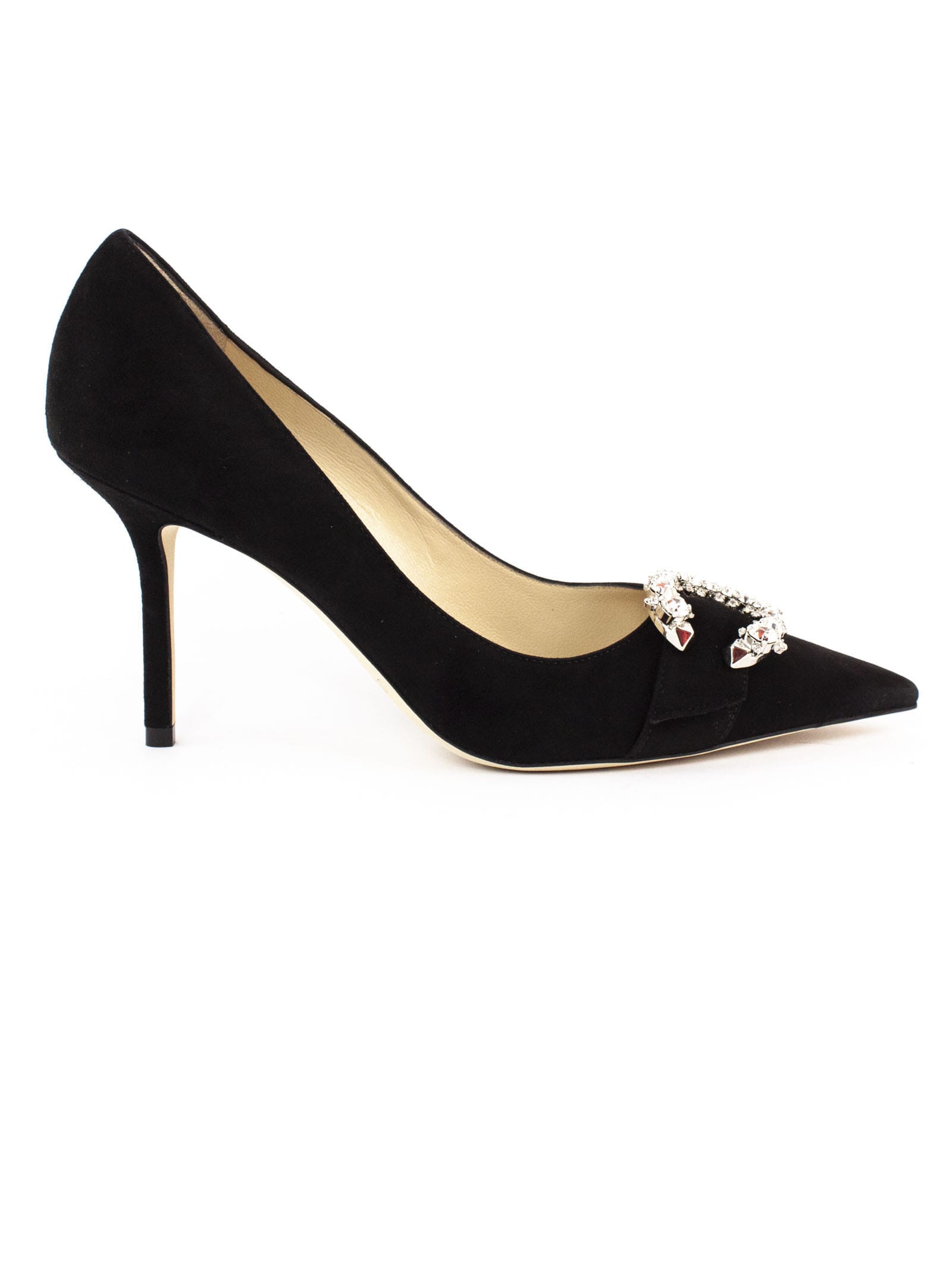 Buy Jimmy Choo Black Suede Pumps online, shop Jimmy Choo shoes with free shipping