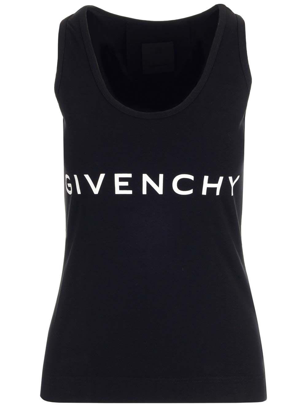 Shop Givenchy Crew-neck Halterneck Top In Black