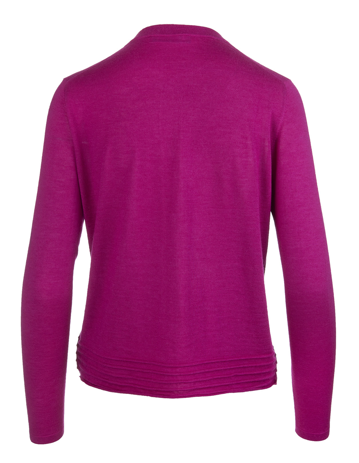 FEDELI FEDELI WINE ROUNDNECK CARDIGAN