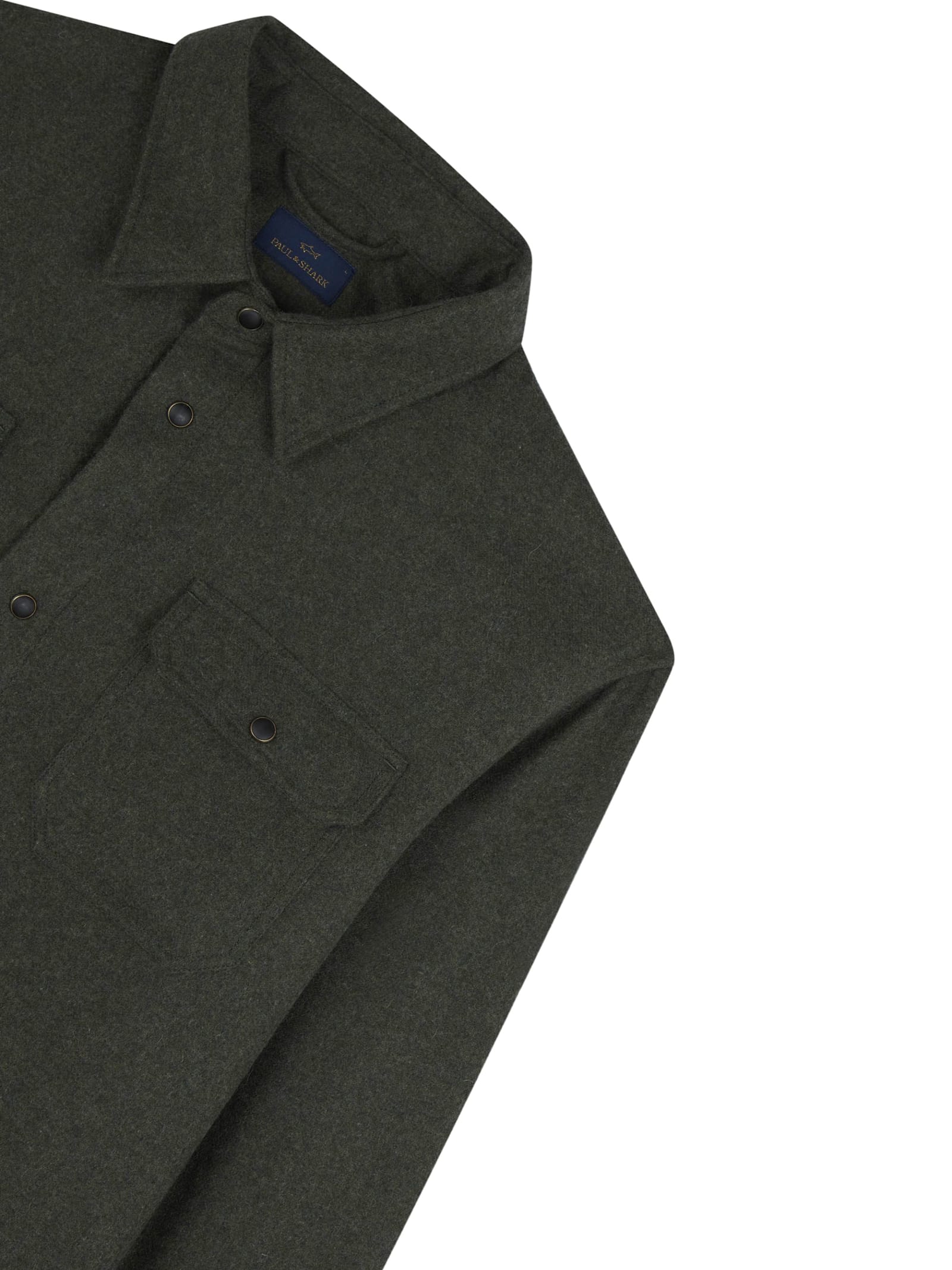 Paul&amp;shark Wool Blend Jacket In Green