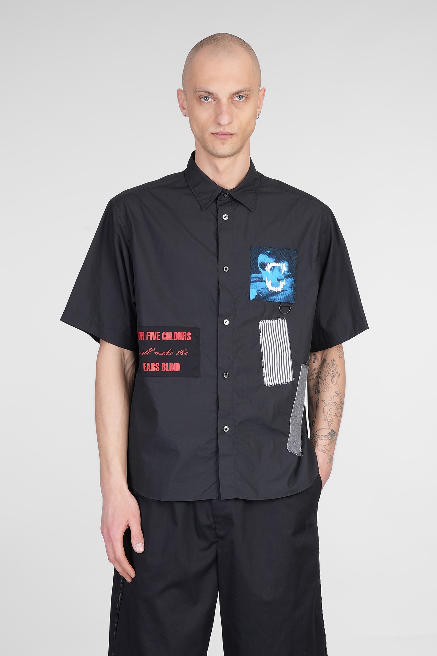 Shirt In Black Cotton