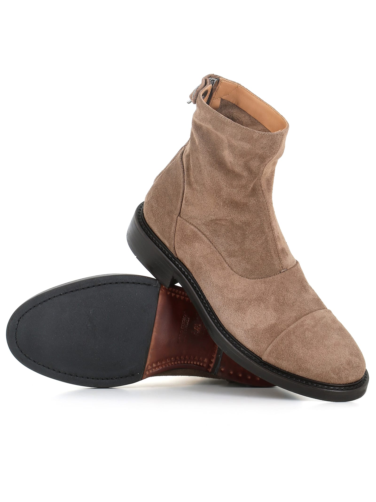 Shop Alberto Fasciani Ankle Boot Gabriel 10023 In Beige