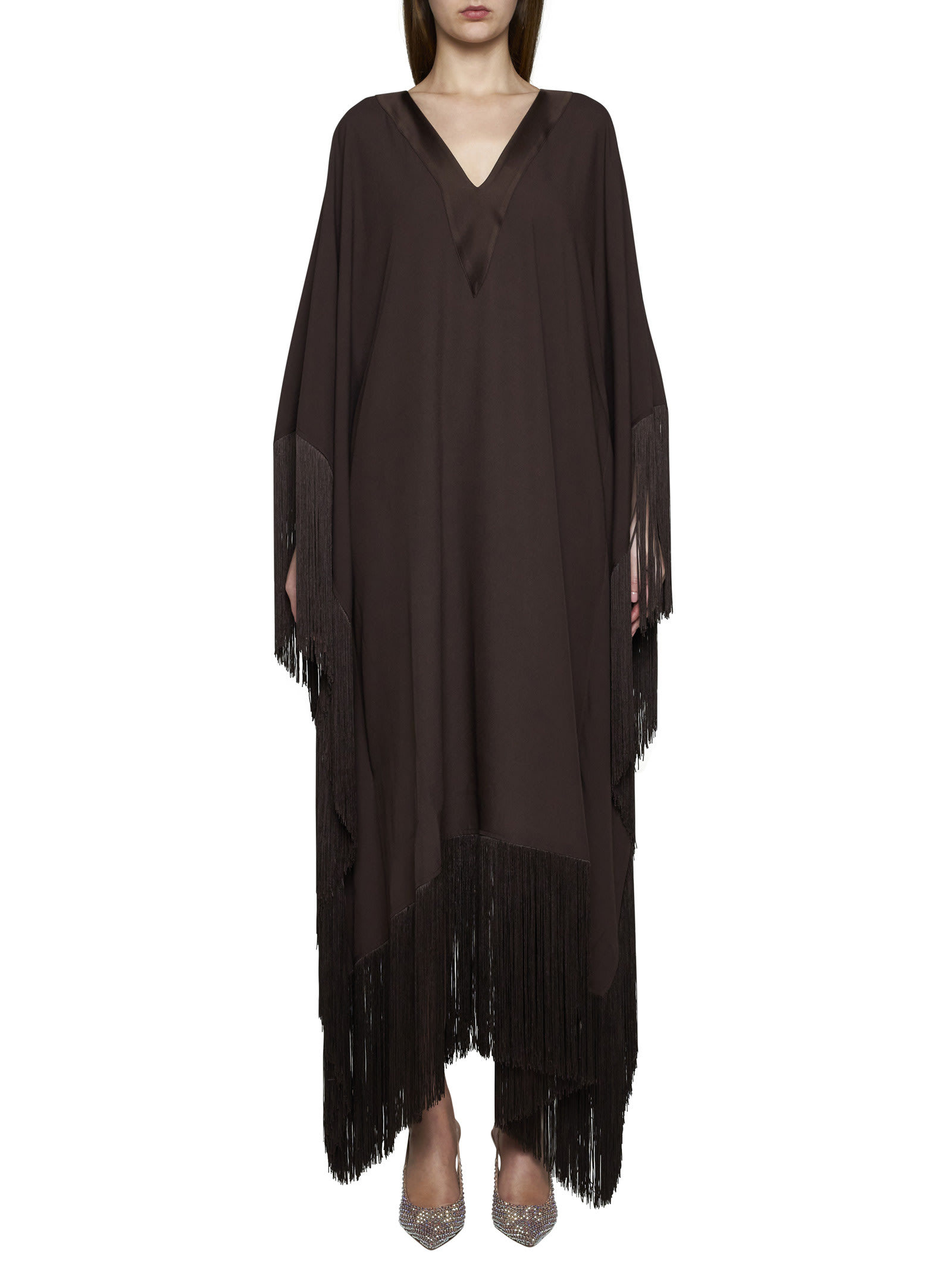 Shop Taller Marmo Dress In Brown
