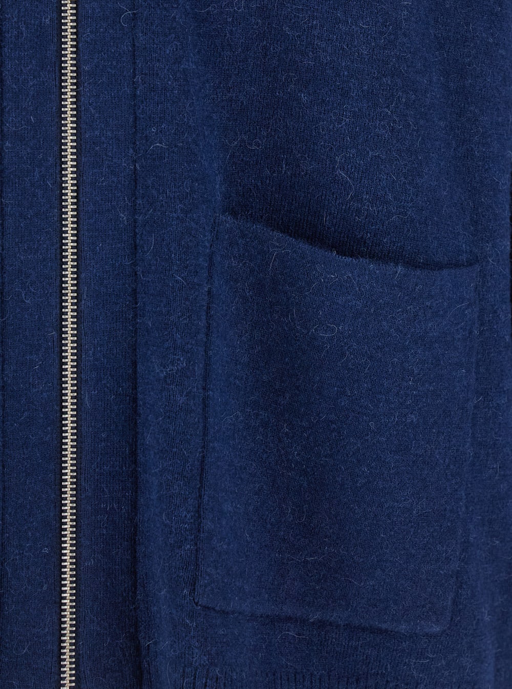 Jw Anderson Blue Cardigan With V Neck And And Front Zip Closure In Wool Blend Man In Blue