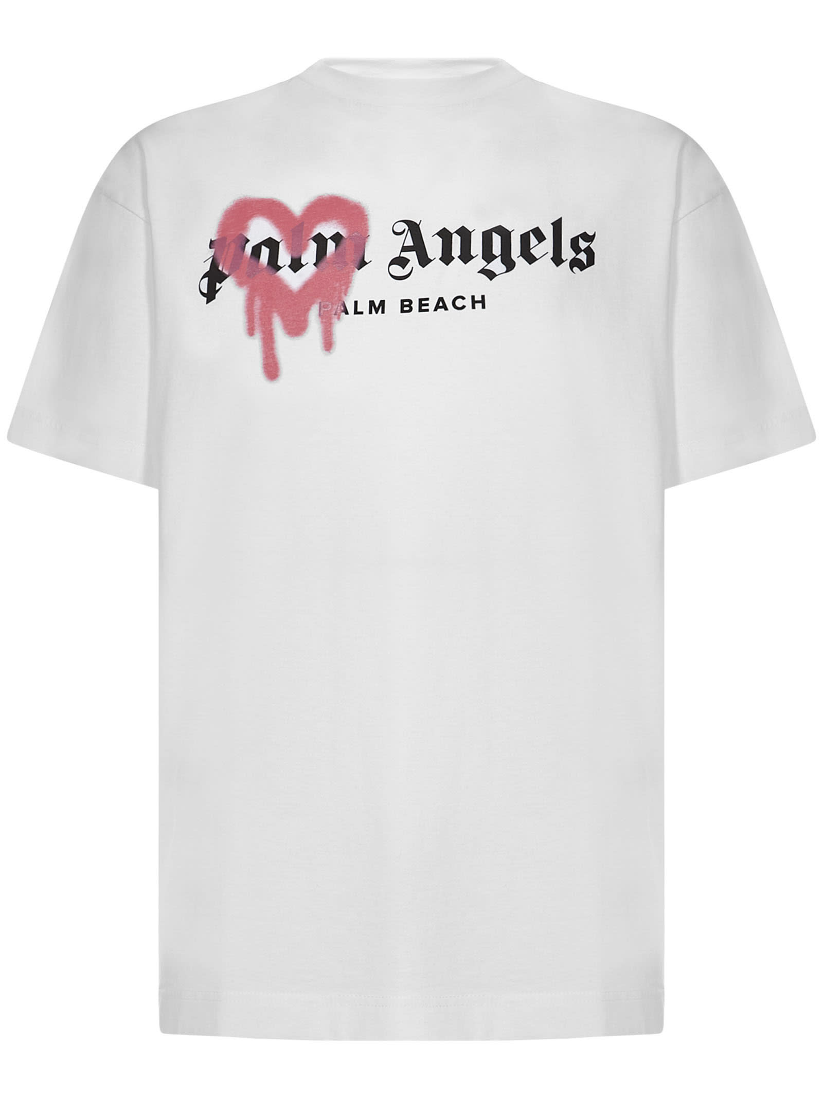 Palm Angels Palm Beach Heart Sprayed T-shirt