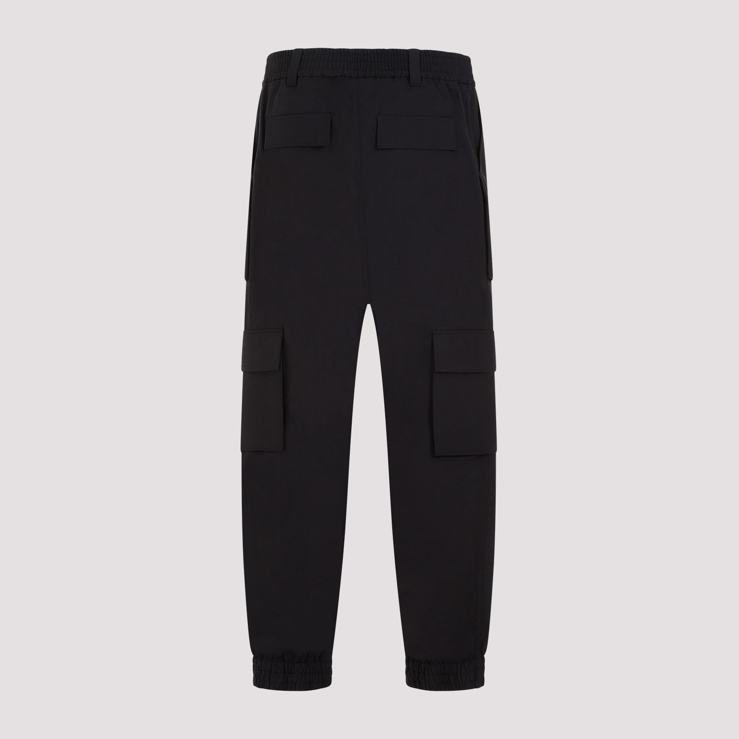 Shop Alexander Mcqueen Cotton Cargo Pants In Black