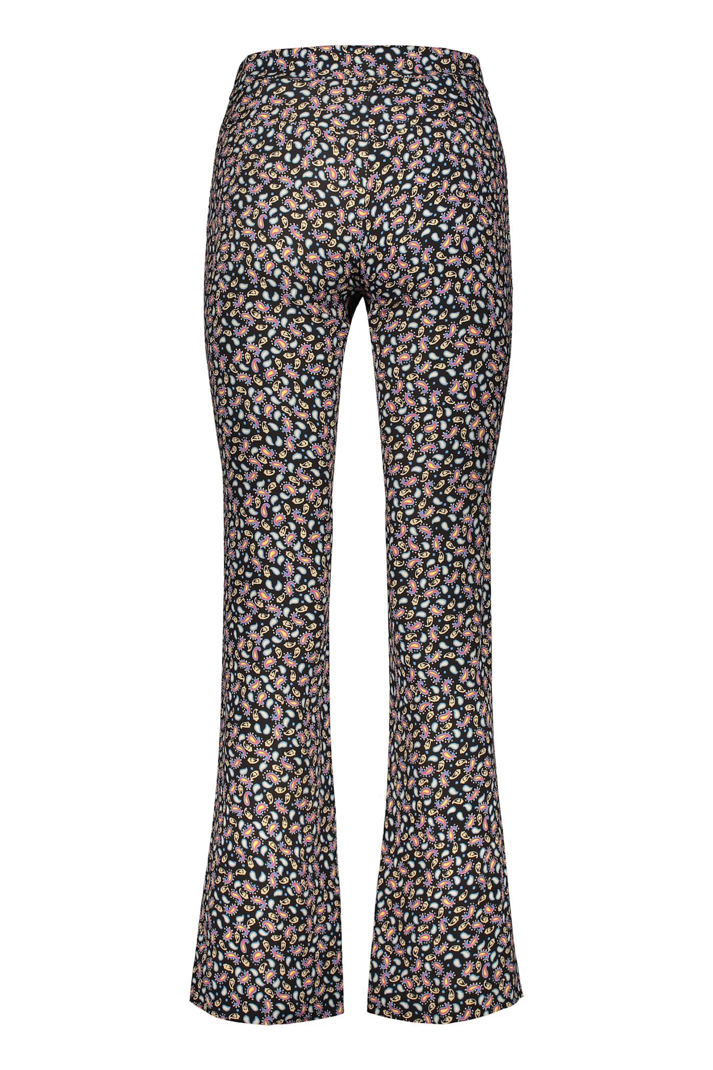 Shop Etro Viscose Trousers In Black