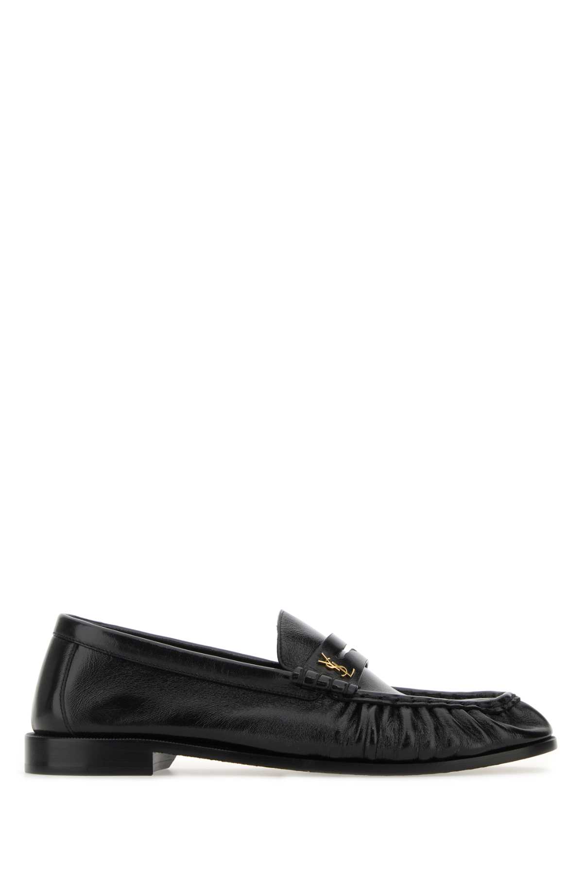 Shop Saint Laurent Black Leather Le Loafer Loafers In Nero