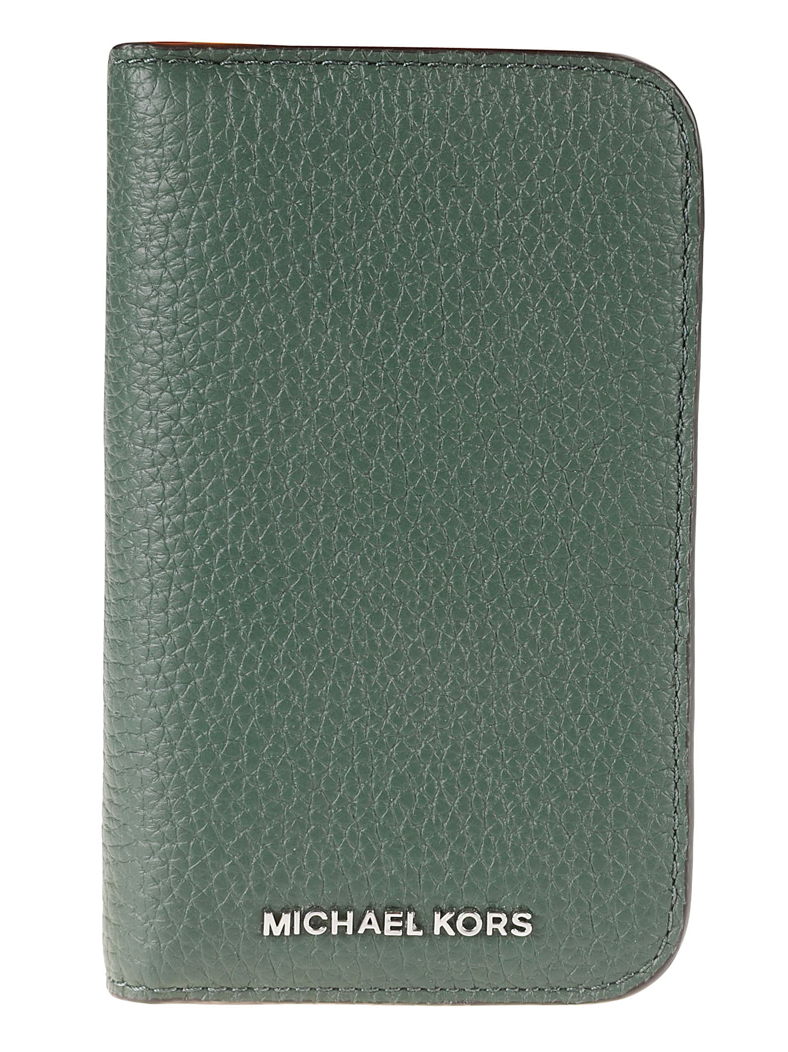 MICHAEL KORS LOGO DETAIL HORIZONTAL BUTTONED WALLET